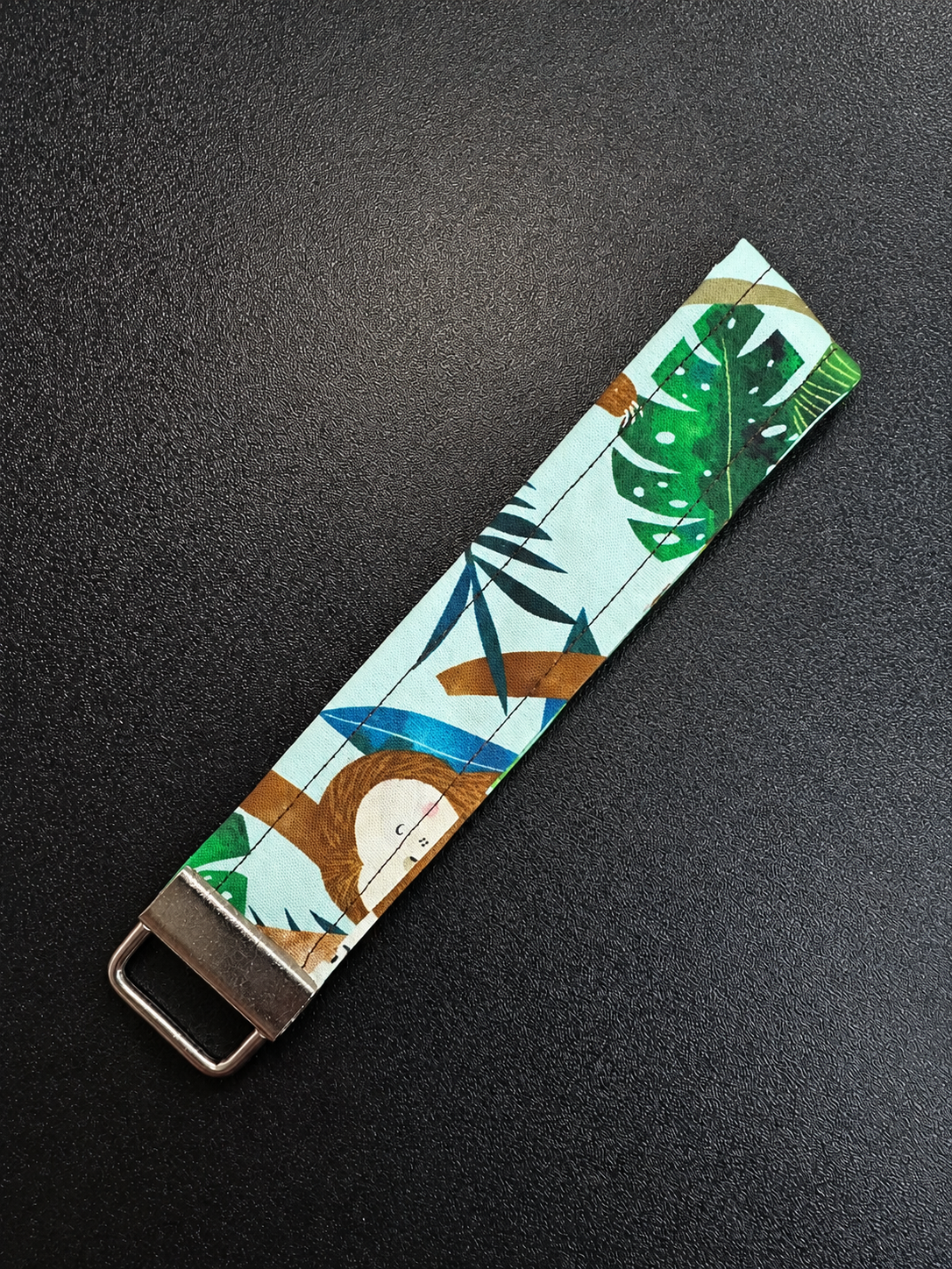 Sloth in a Tree Keychain Wristlet