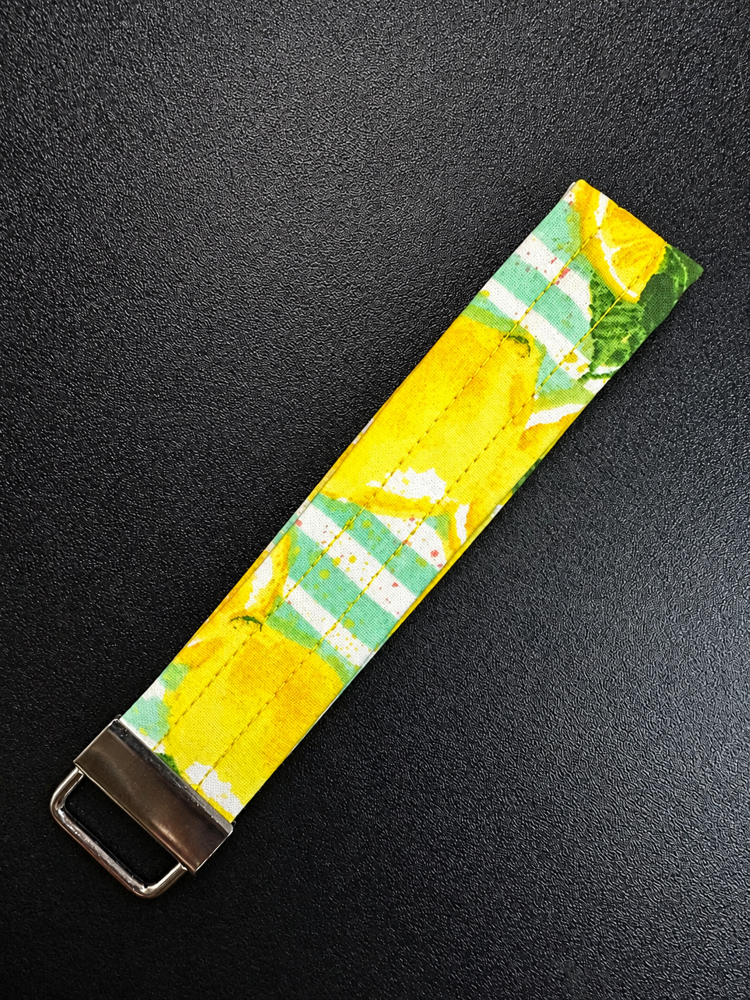 Lemon Squeeze Keychain Wristlet