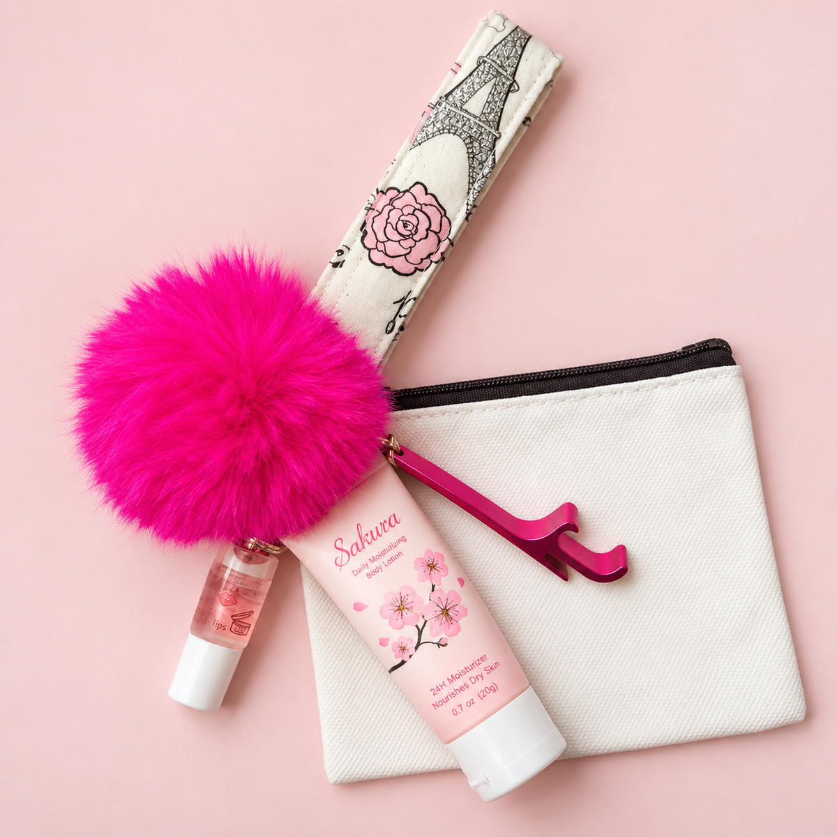 Trip to Paris Wristlet Comfort Kit