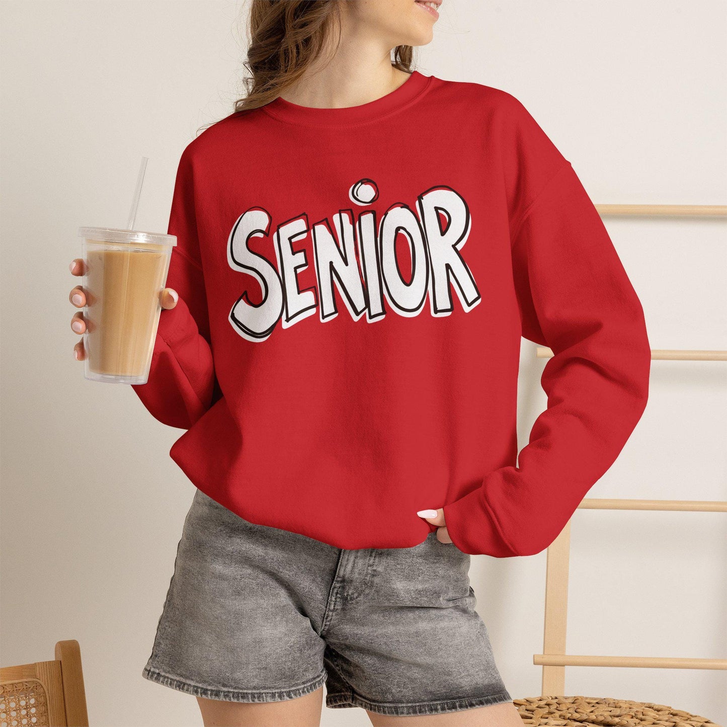 Senior Crewneck Sweatshirt | Class of Senior Year School Spirit | Class of 2027 | Back To School | Last College Year | Teen apparel | Grad