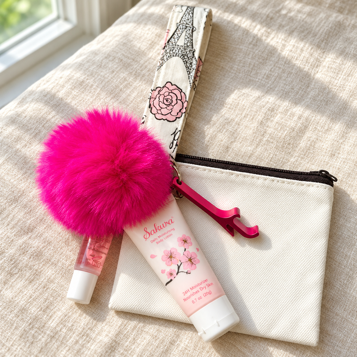 Trip to Paris Wristlet Comfort Kit