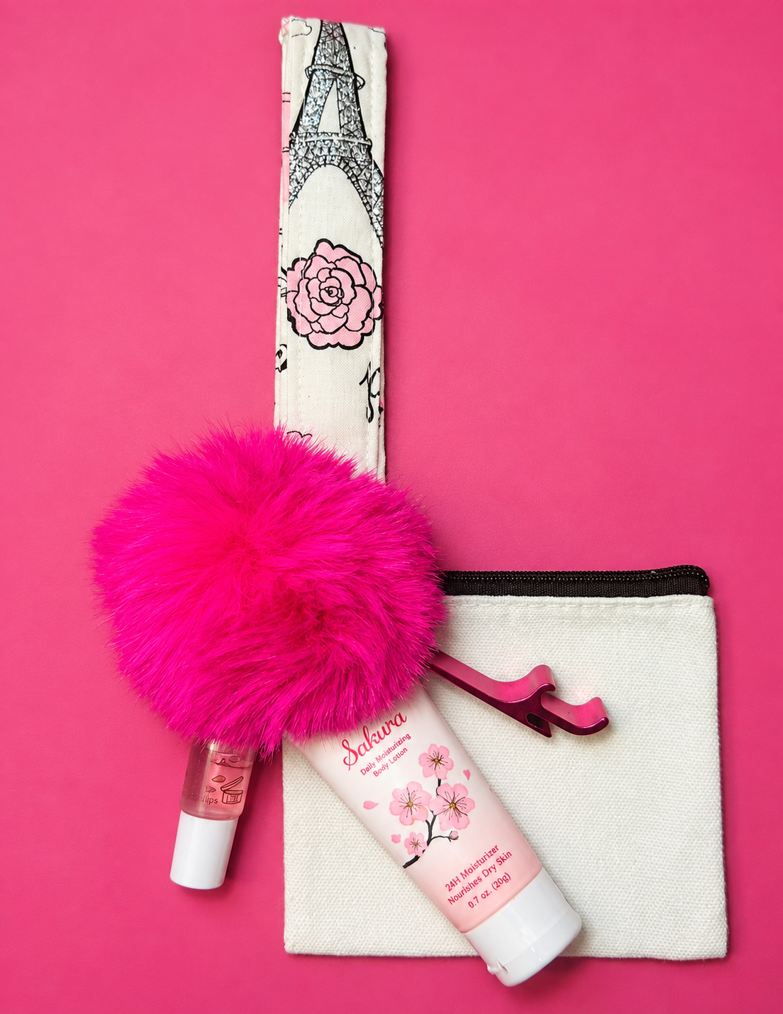 Trip to Paris Wristlet Comfort Kit