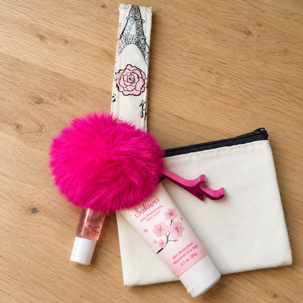 Trip to Paris Wristlet Comfort Kit