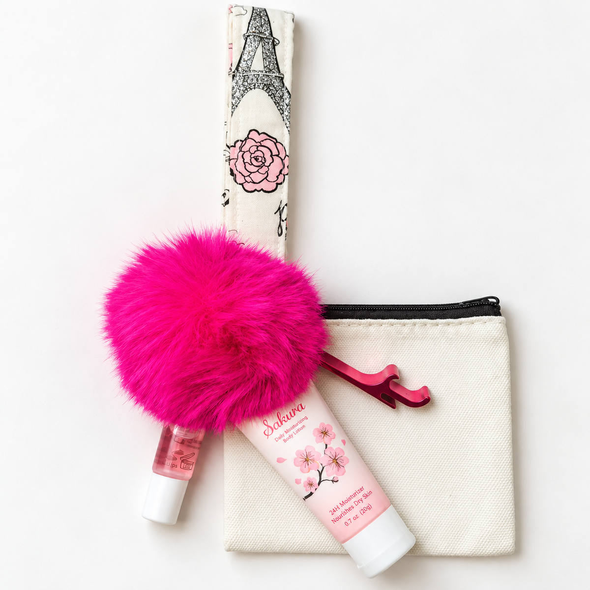 Trip to Paris Wristlet Comfort Kit