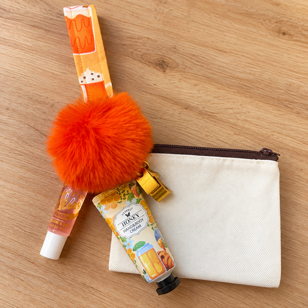 Orange Fall Expresso Wristlet Comfort Kit