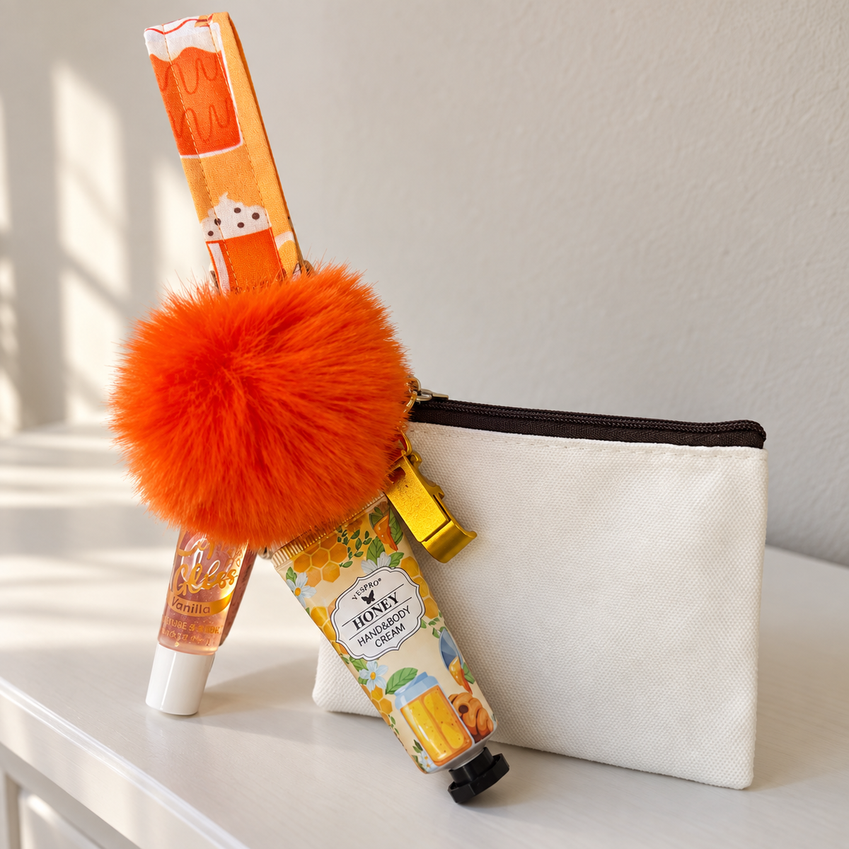 Orange Fall Expresso Wristlet Comfort Kit