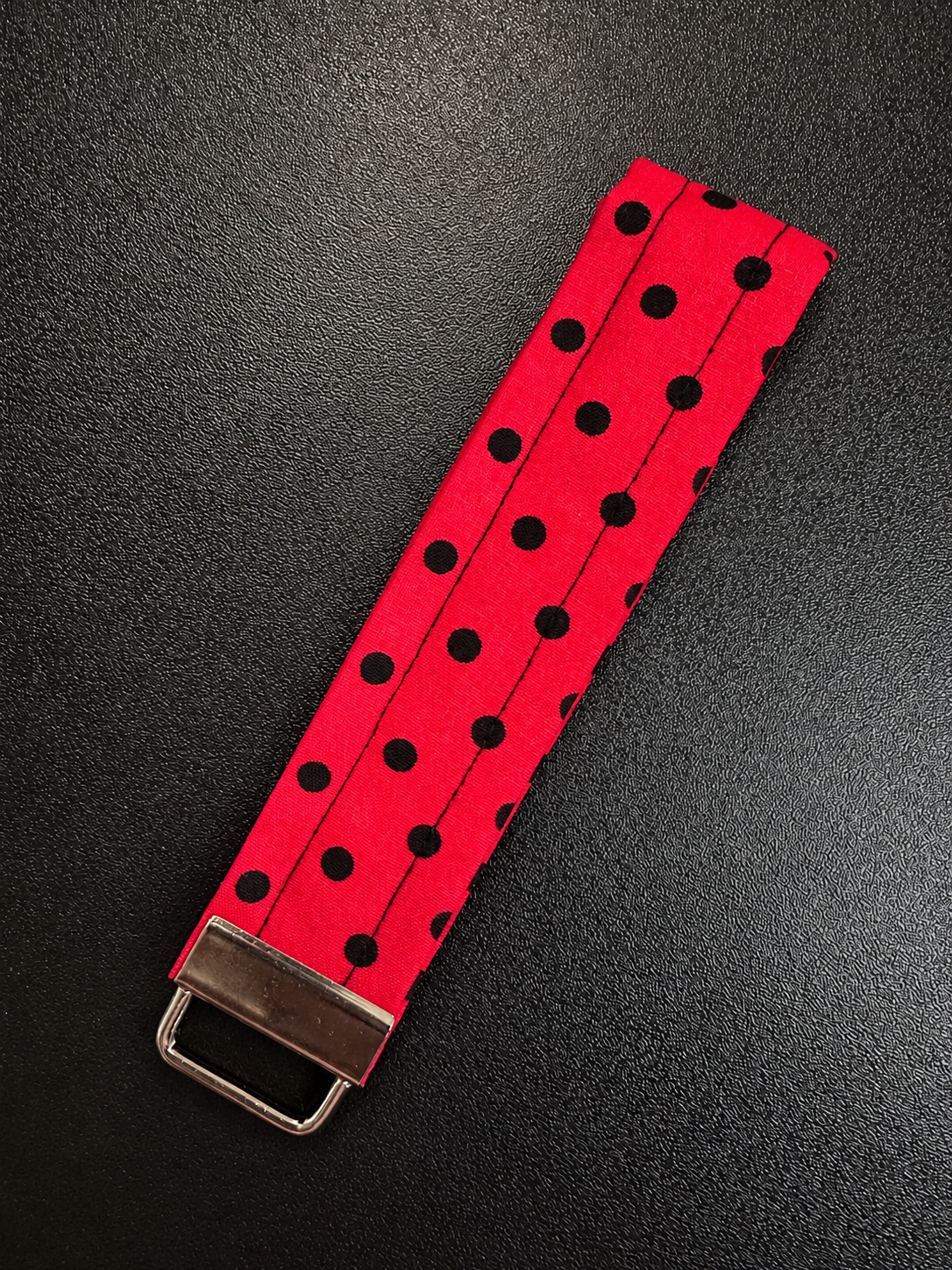 Red and Black Ladybug Keychain Wristlet