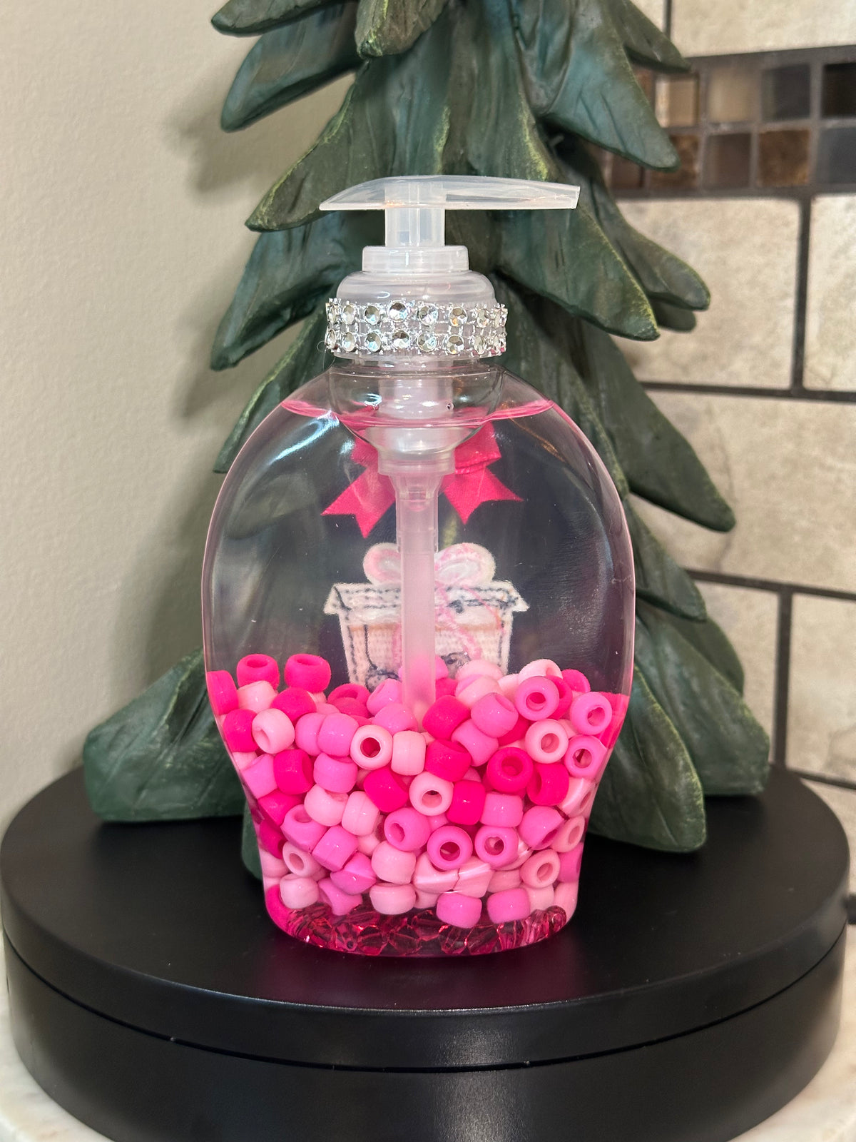 Handmade Hand Soap or Hand Sanitizer Beaded Ice Coffee Dispenser, Decorative Bathroom, Kitchen Décor, Housewarming Gift, Cute Soap