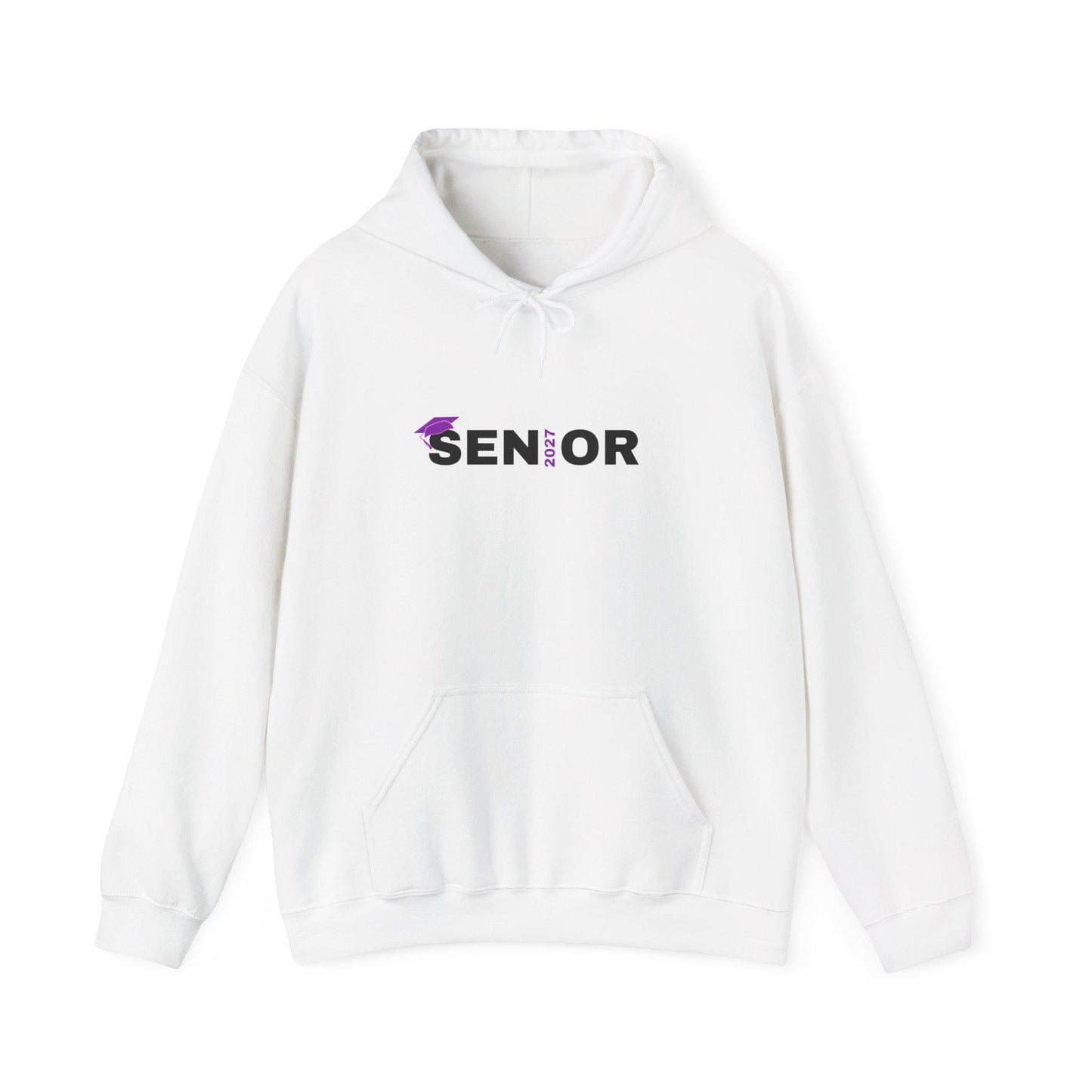 Senior Class 2027 Hoodie | Graduation Cap Seniors Rule Back Print | Teen Back to School
