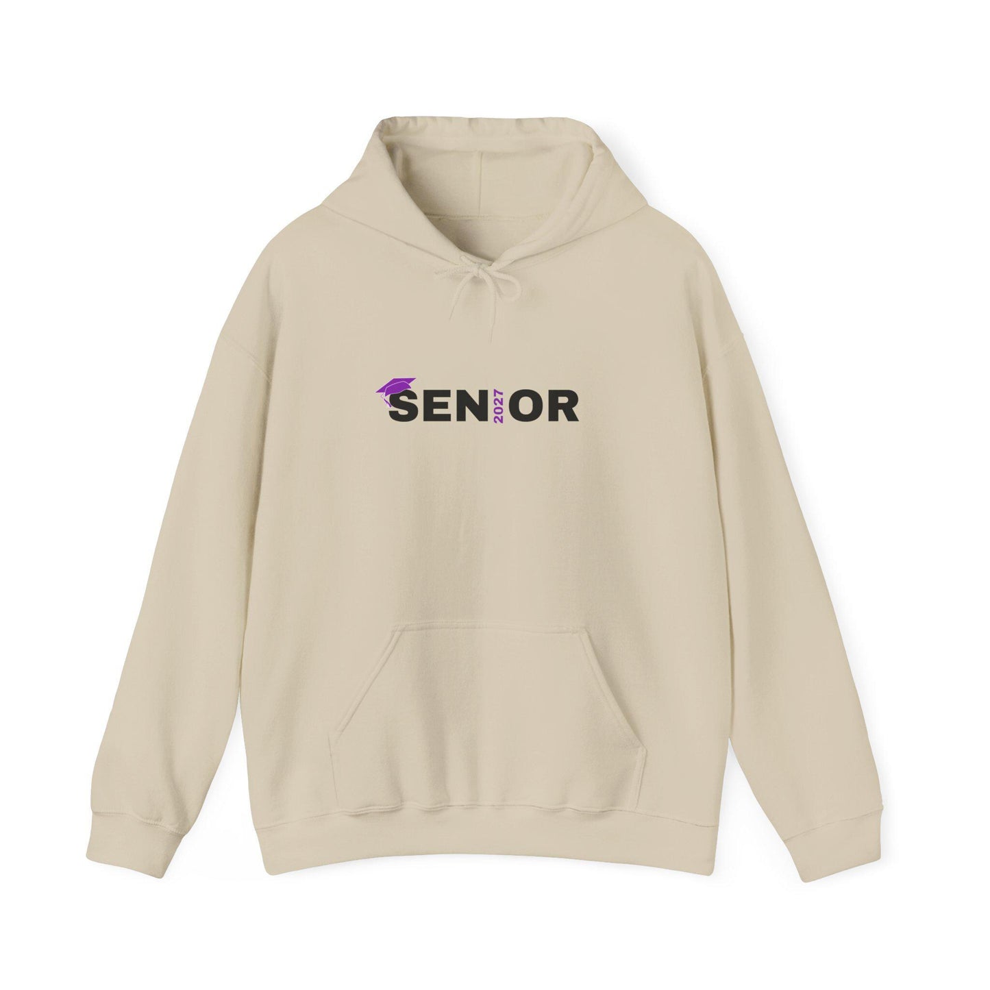 Senior Class 2027 Hoodie | Graduation Cap Seniors Rule Back Print | Teen Back to School