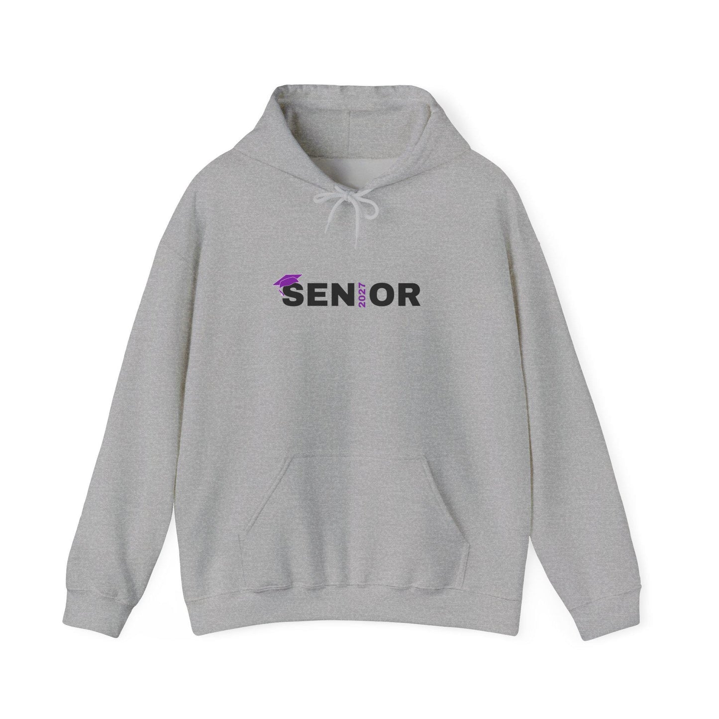 Senior Class 2027 Hoodie | Graduation Cap Seniors Rule Back Print | Teen Back to School