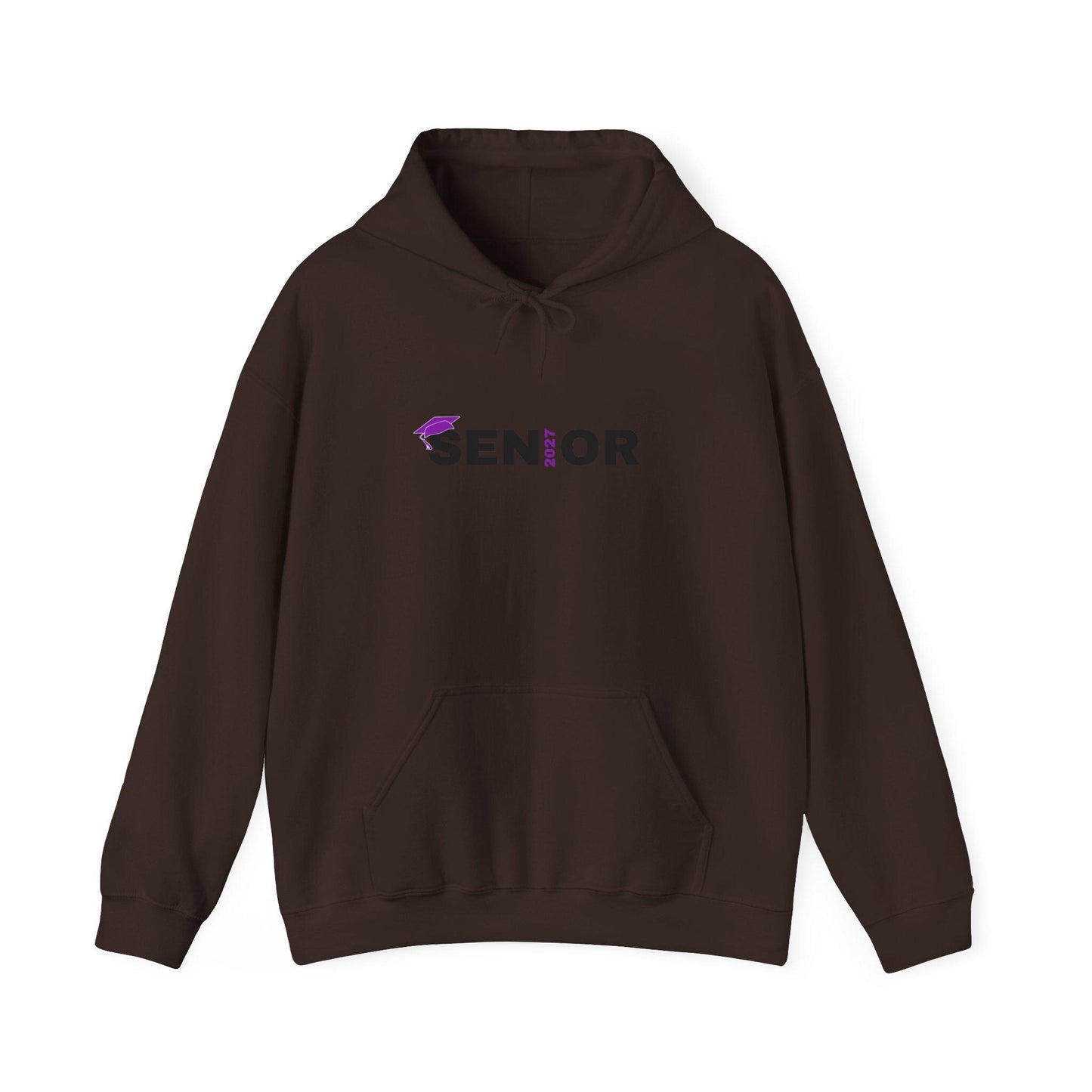 Senior Class 2027 Hoodie | Graduation Cap Seniors Rule Back Print | Teen Back to School
