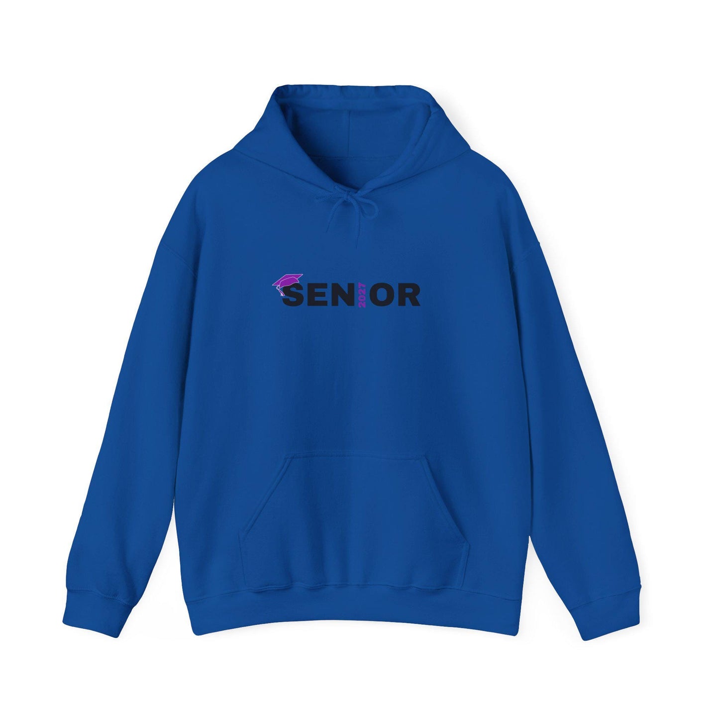Senior Class 2027 Hoodie | Graduation Cap Seniors Rule Back Print | Teen Back to School