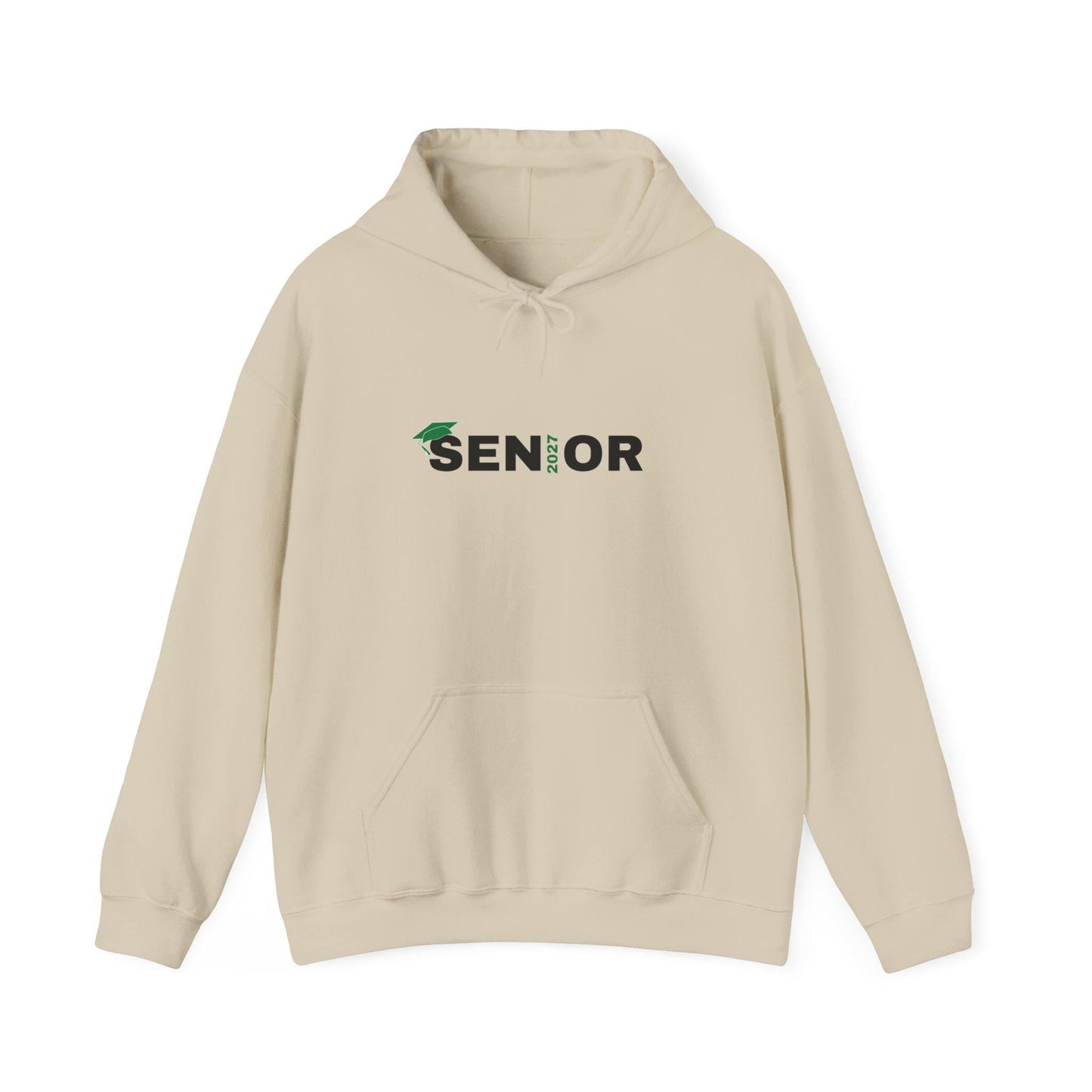 Senior Graduation Hoodie | Class of 2027 Mortarboard Senior Graphic | Teen Back to School | Custom