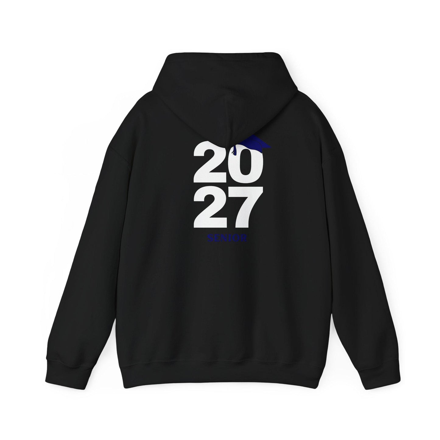 2027 Graduation Hoodie | Year 2027 Sweater with Cap Accent | School Teens | College