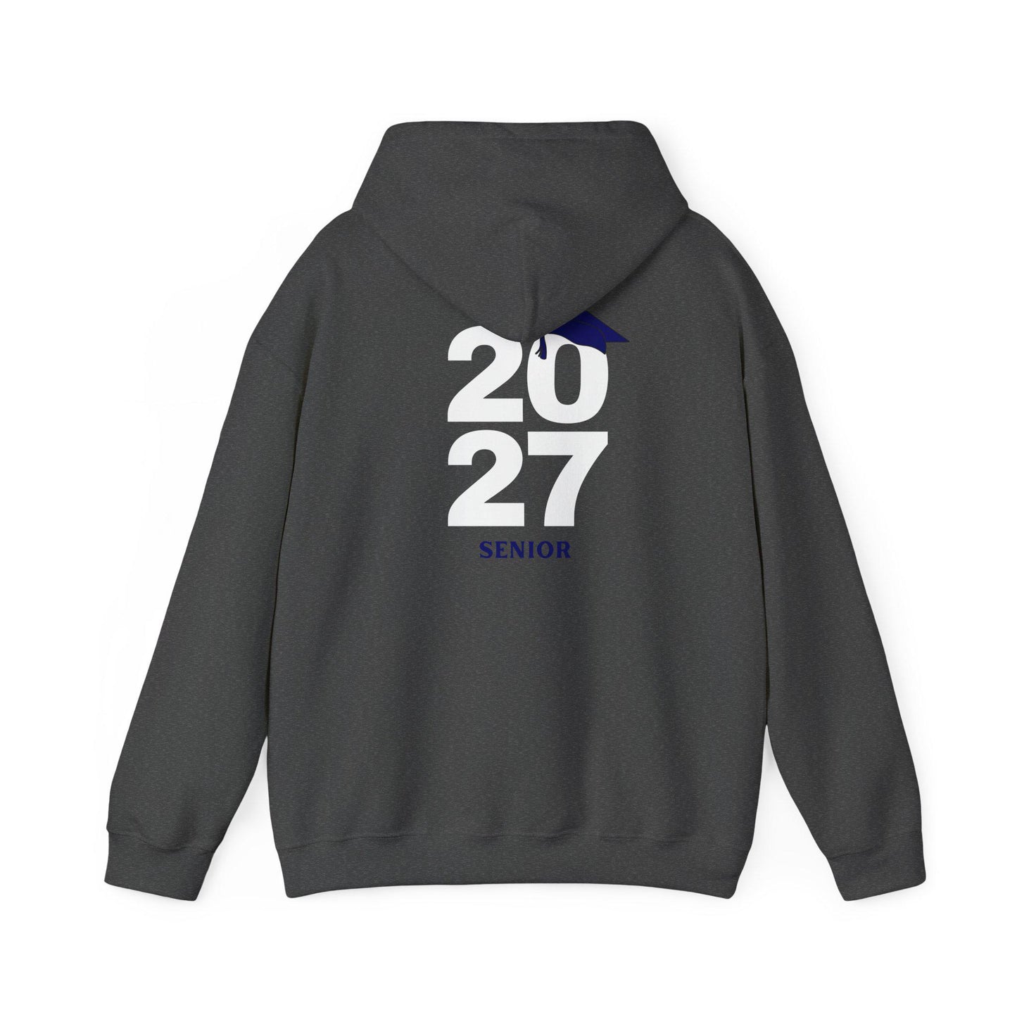2027 Graduation Hoodie | Year 2027 Sweater with Cap Accent | School Teens | College