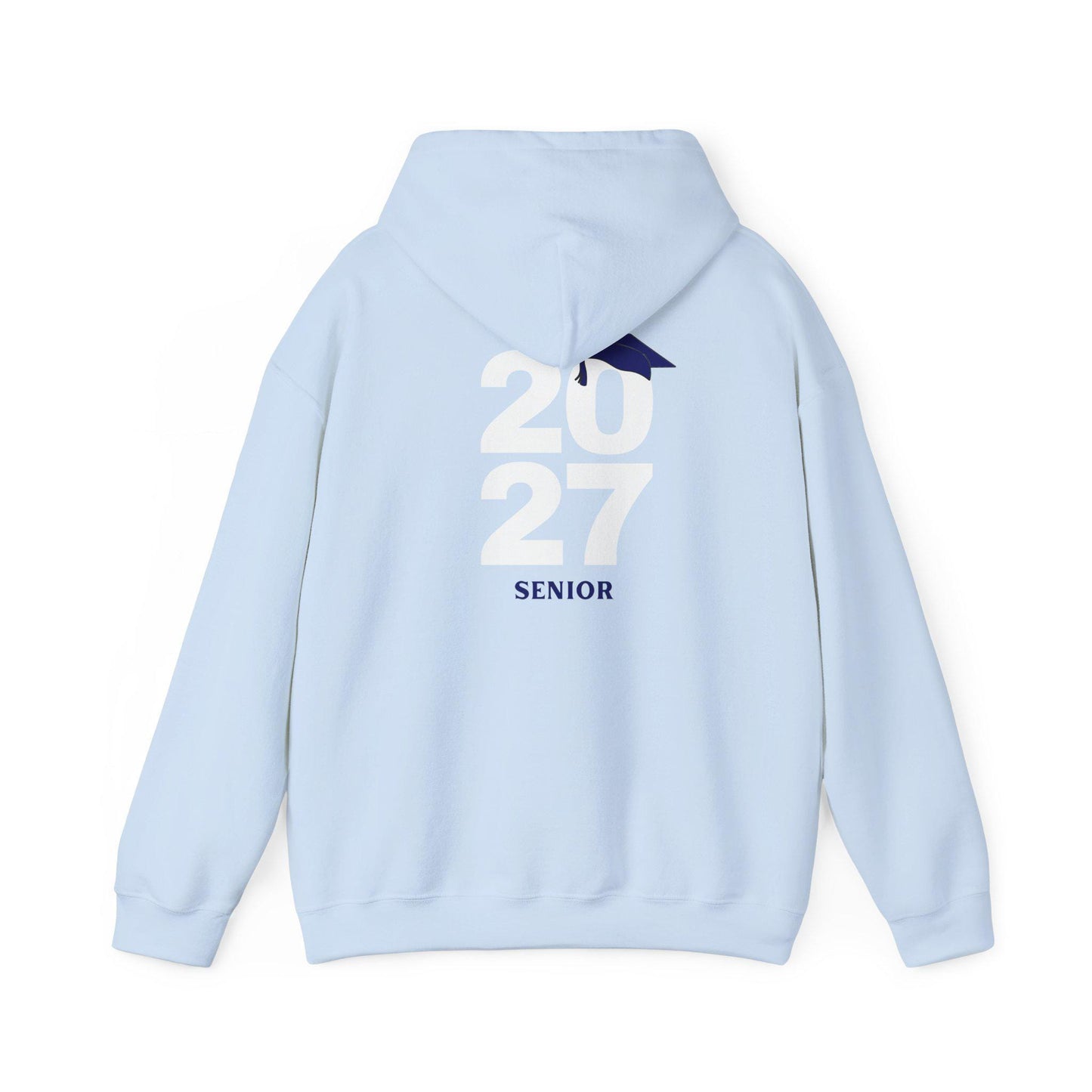 2027 Graduation Hoodie | Year 2027 Sweater with Cap Accent | School Teens | College