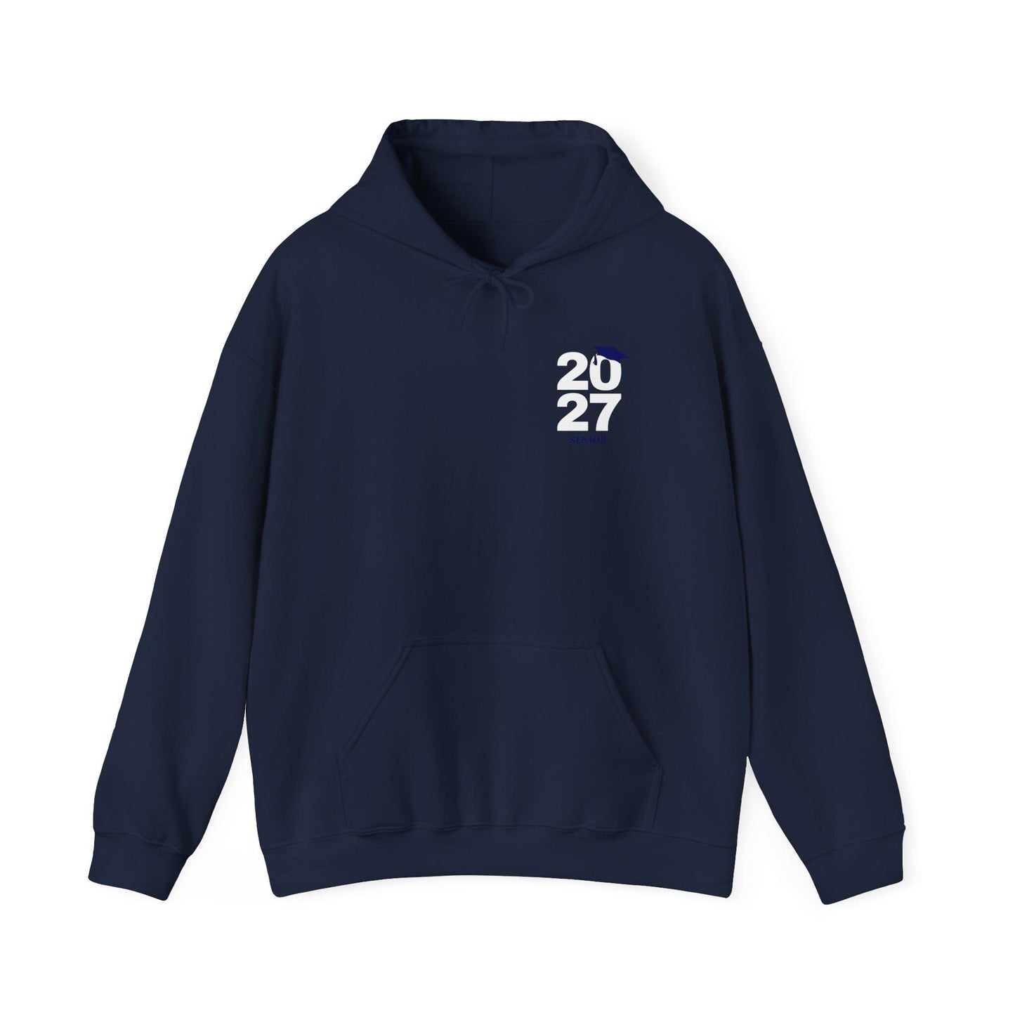 2027 Graduation Hoodie | Year 2027 Sweater with Cap Accent | School Teens | College