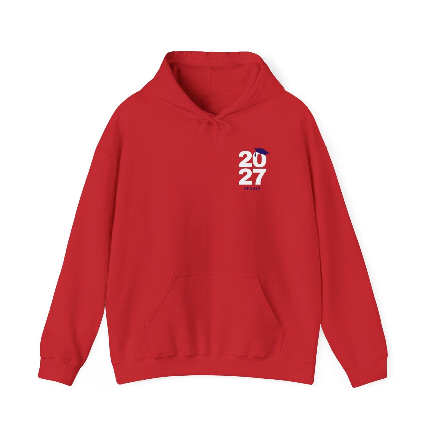 2027 Graduation Hoodie | Year 2027 Sweater with Cap Accent | School Teens | College