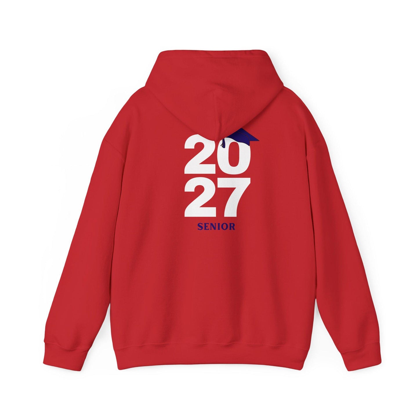 2027 Graduation Hoodie | Year 2027 Sweater with Cap Accent | School Teens | College