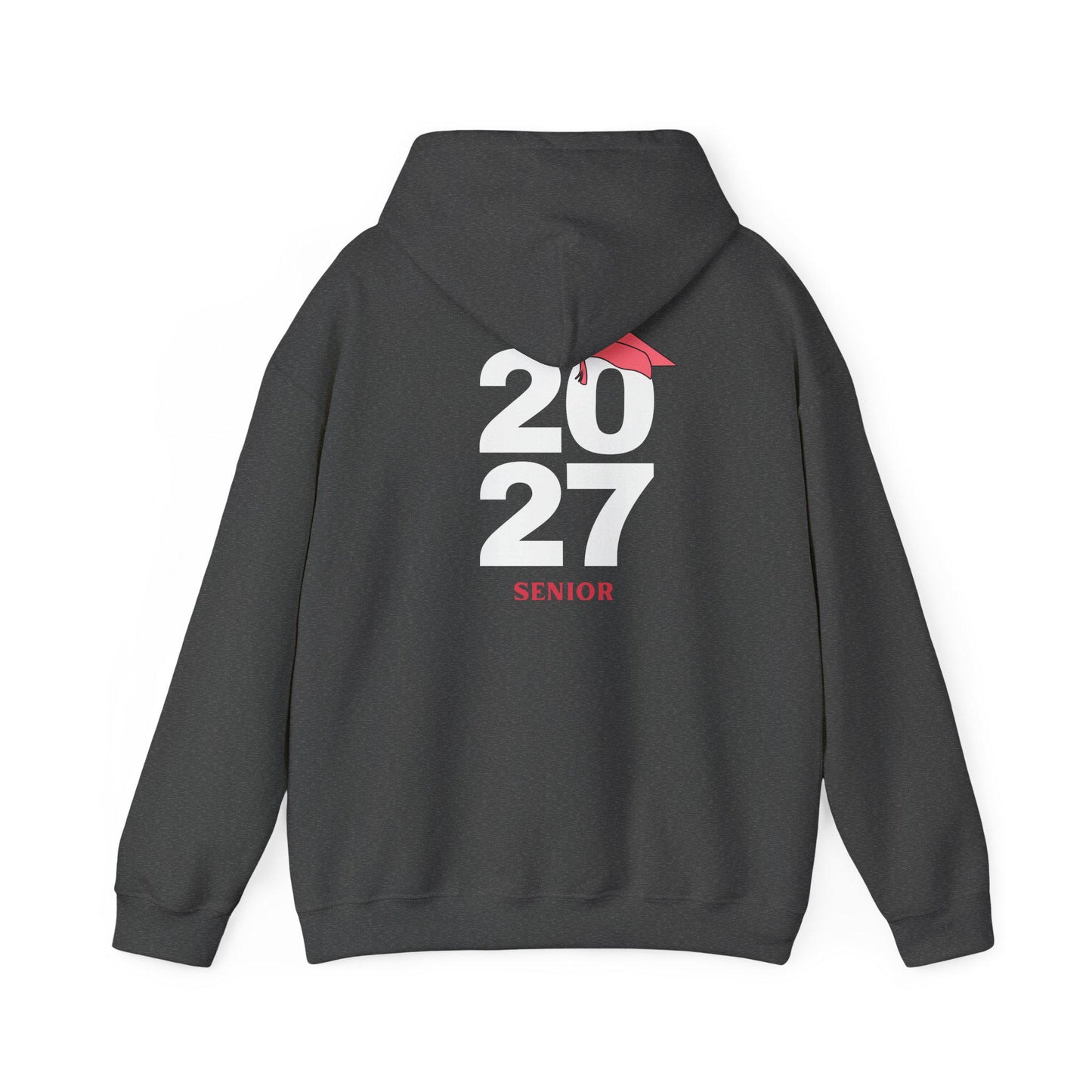Pink Graduation Cap Senior Hoodie | Minimal Class of 2026 Grad Sweatshirt | Female | Teen School