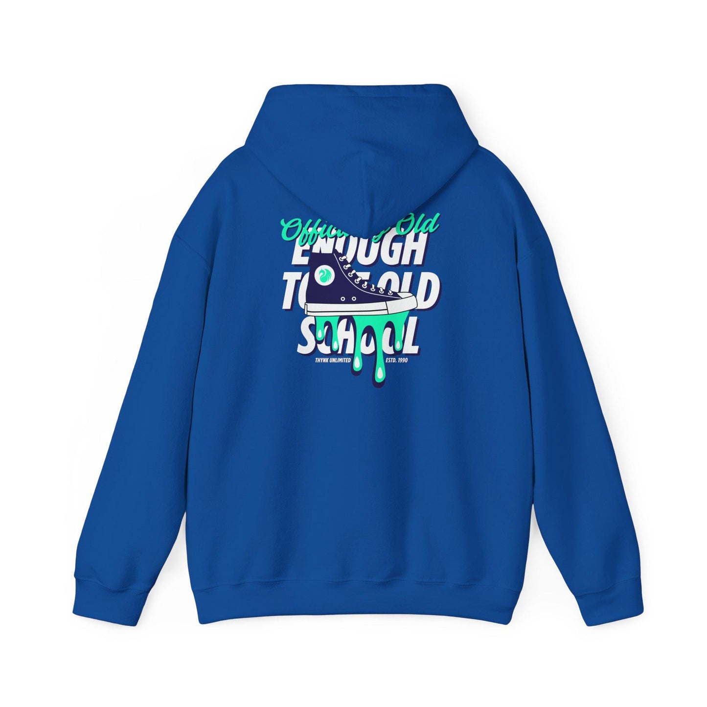 Dripping Sneaker Graphic Hoodie | Retro Skate Culture Streetwear I Cozy Cotton-Poly Blend