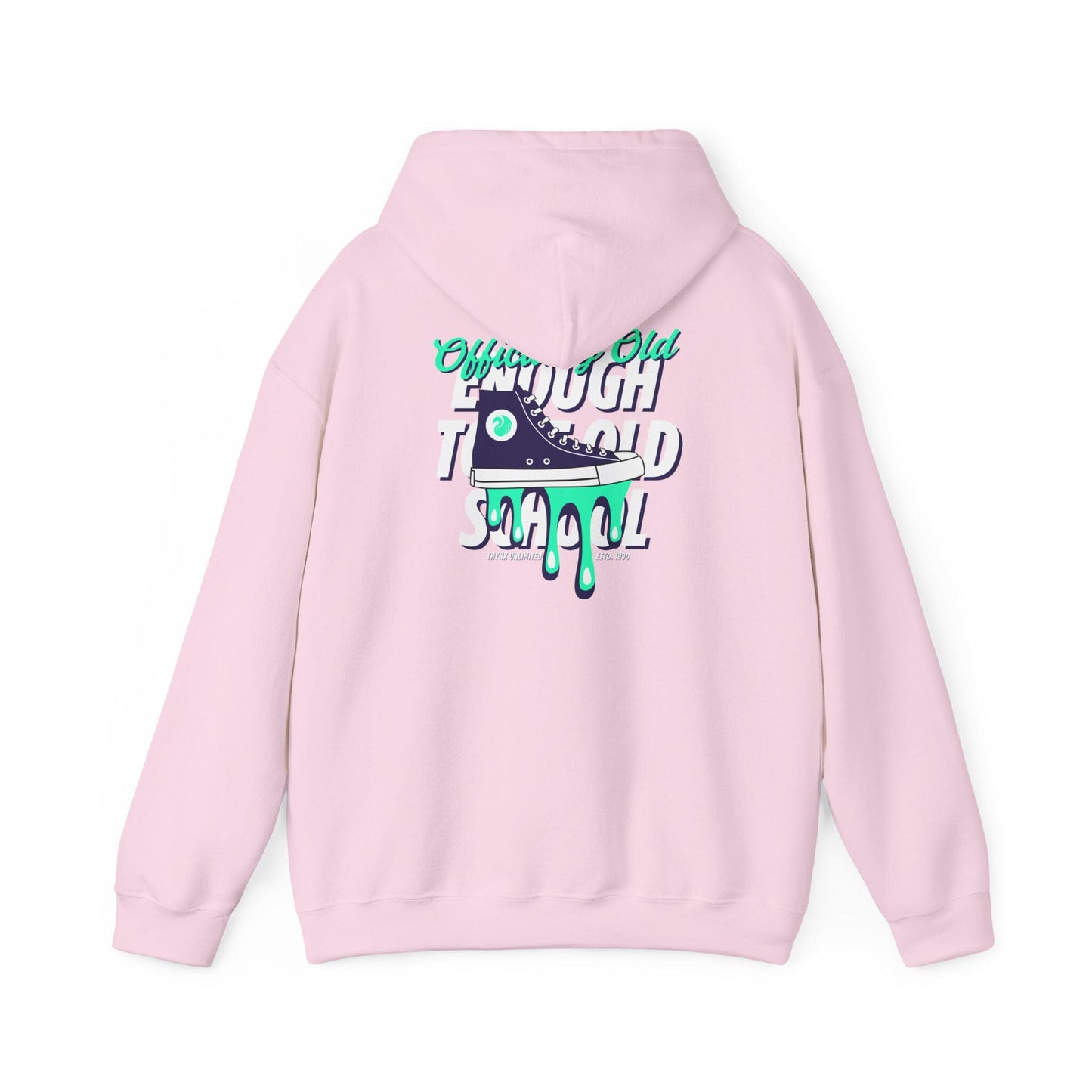 Dripping Sneaker Graphic Hoodie | Retro Skate Culture Streetwear I Cozy Cotton-Poly Blend