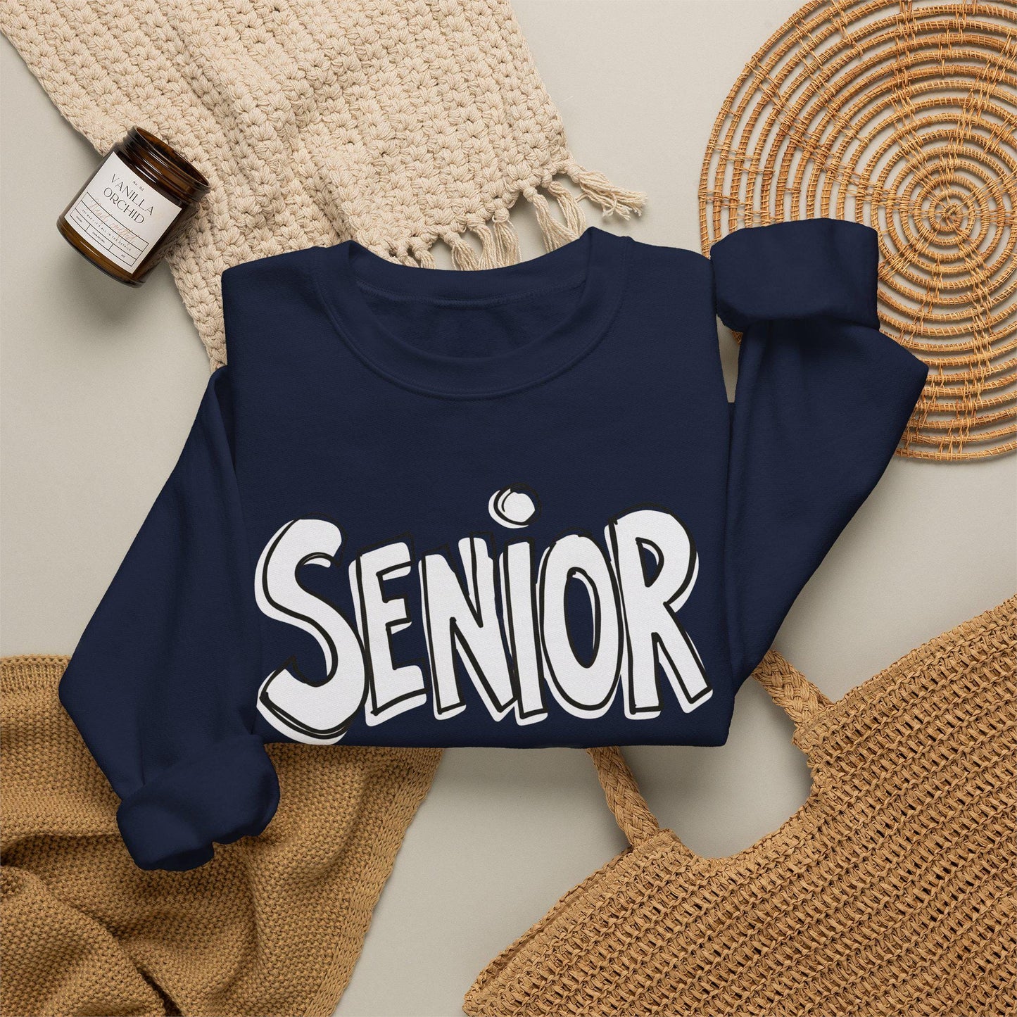 Senior Crewneck Sweatshirt | Class of Senior Year School Spirit | Class of 2027 | Back To School | Last College Year | Teen apparel | Grad