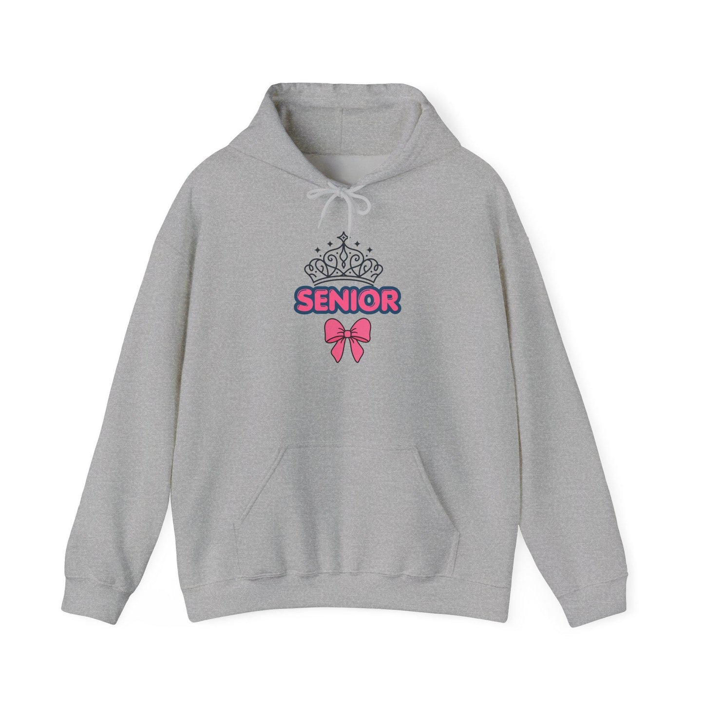 Senior Crown with Bow Hoodie | Senior Year 2027 Sweatshirt | Back to School | Last Year College | Teen Gift | Class of 2027 Cozy Pullover