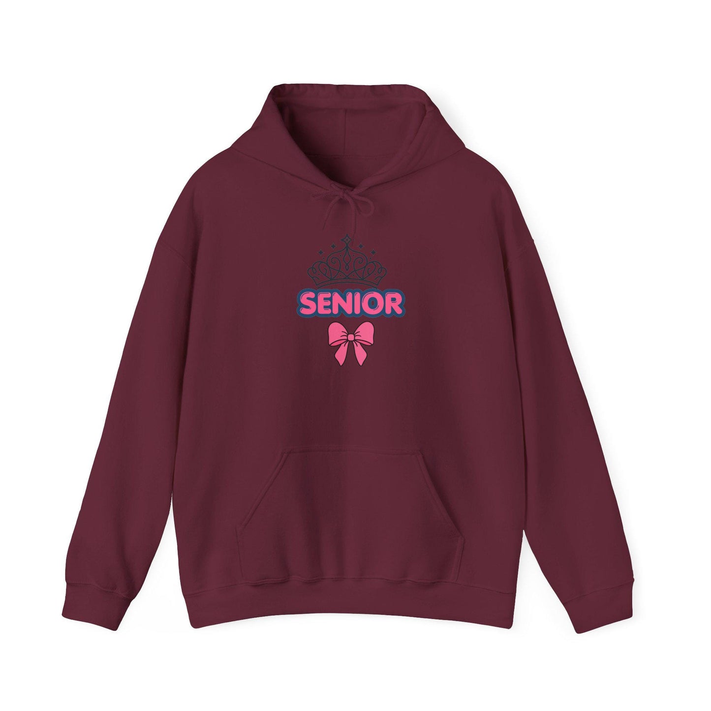 Senior Crown with Bow Hoodie | Senior Year 2027 Sweatshirt | Back to School | Last Year College | Teen Gift | Class of 2027 Cozy Pullover