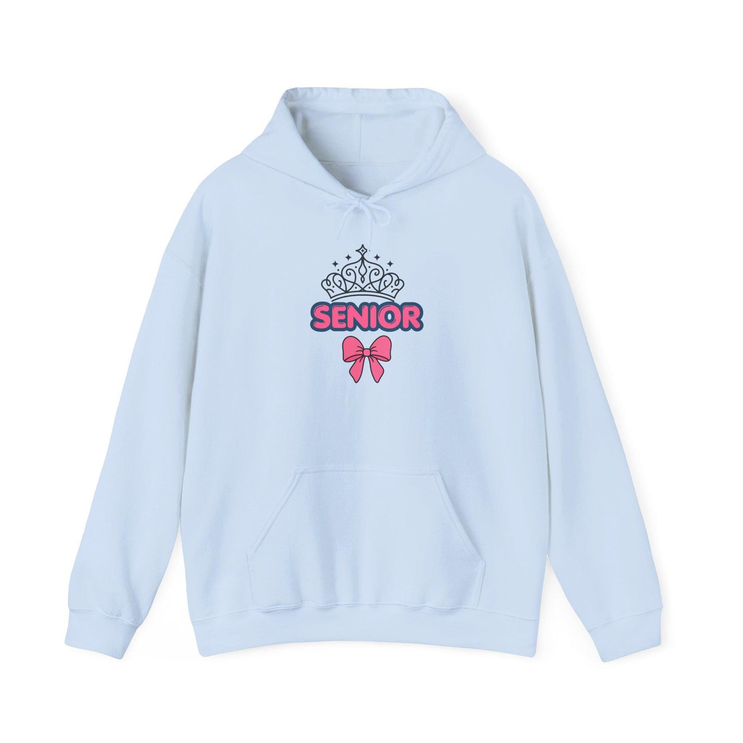 Senior Crown with Bow Hoodie | Senior Year 2027 Sweatshirt | Back to School | Last Year College | Teen Gift | Class of 2027 Cozy Pullover