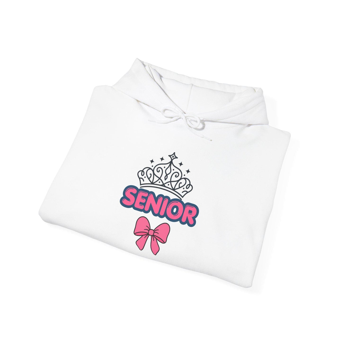 Senior Crown with Bow Hoodie | Senior Year 2027 Sweatshirt | Back to School | Last Year College | Teen Gift | Class of 2027 Cozy Pullover