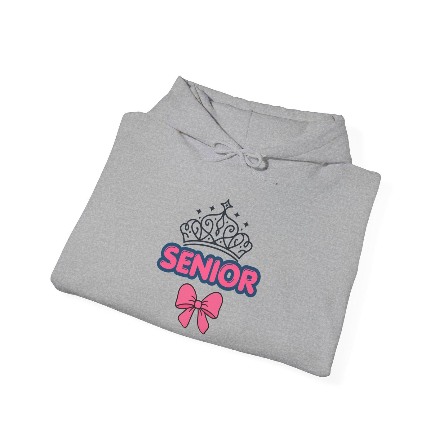 Senior Crown with Bow Hoodie | Senior Year 2027 Sweatshirt | Back to School | Last Year College | Teen Gift | Class of 2027 Cozy Pullover