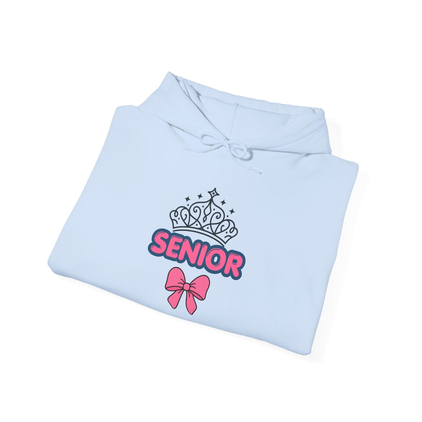 Senior Crown with Bow Hoodie | Senior Year 2027 Sweatshirt | Back to School | Last Year College | Teen Gift | Class of 2027 Cozy Pullover