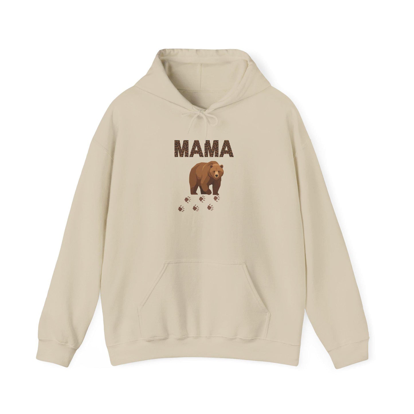 Mama Brown Bear hoodie | Mama Bear sweatshirt | Mom bear pullover | Graphic Hoodie | Nice Gift | Cozy Outdoor Wear | Warm Apparel | Camping