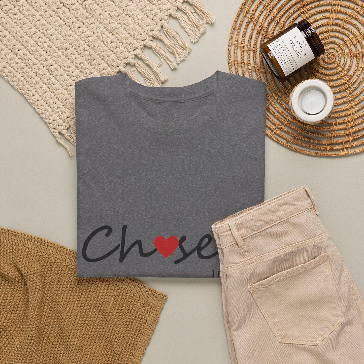 Women's comfortable Chosen Tee -Christian Scripture T-Shirt Graphic (1 Peter 2:9), Godly Theme Apparel Wear, Religious Theme Attire Lady