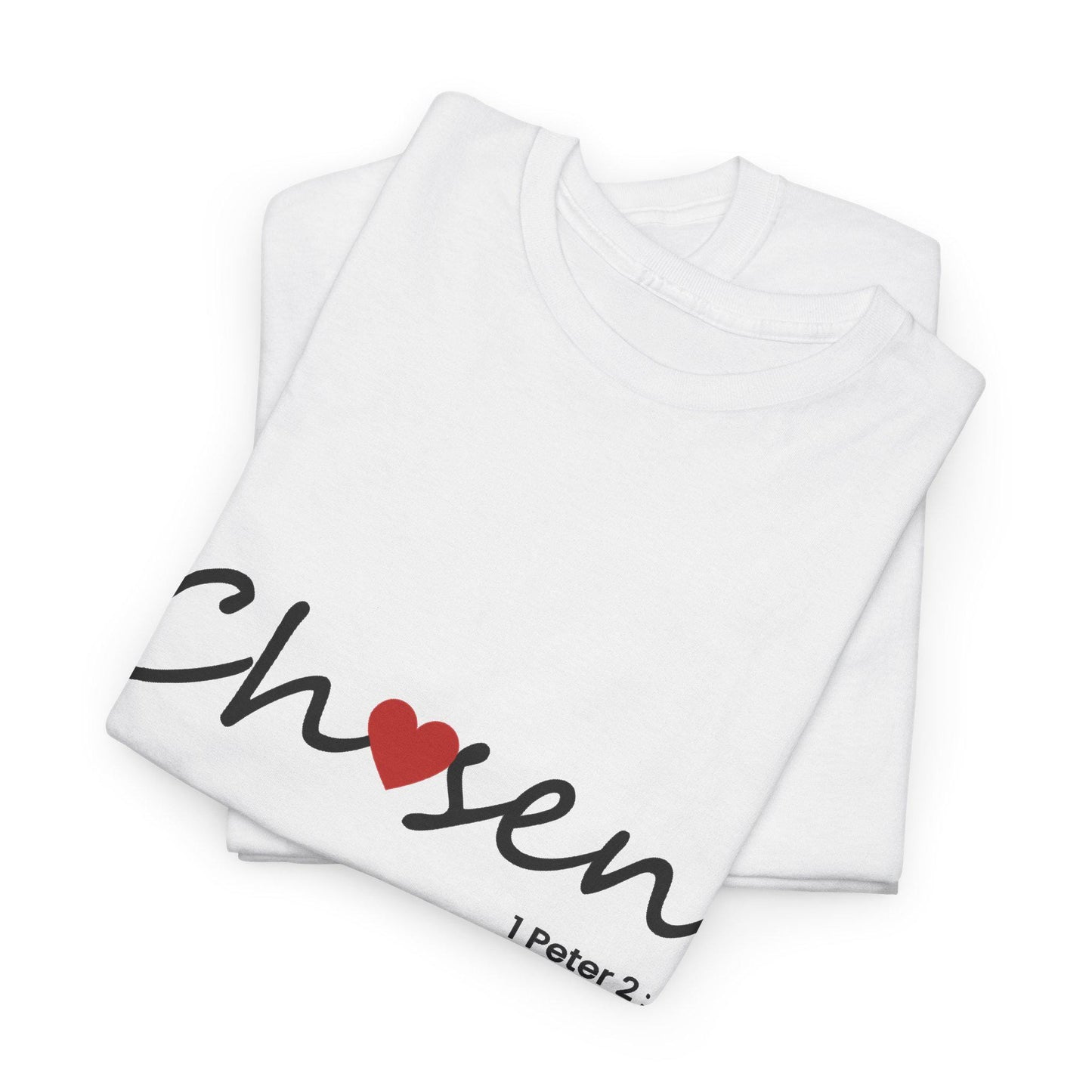 Women's comfortable Chosen Tee -Christian Scripture T-Shirt Graphic (1 Peter 2:9), Godly Theme Apparel Wear, Religious Theme Attire Lady