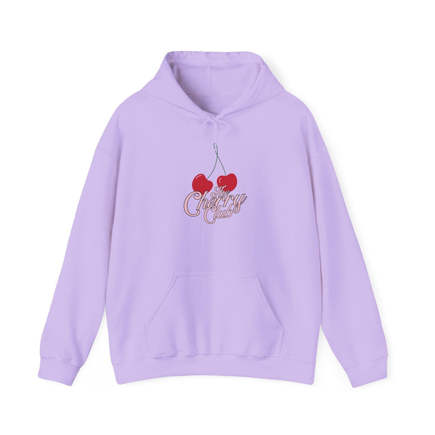 Women's Teen Female Cherry Crush Hoodie, Cute Retro Script Cherry Graphic Pullover, Oversized Vintage Apparel, Aesthetic Weather Sweather