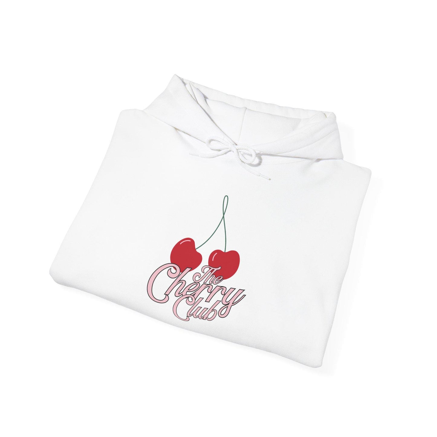 Women's Teen Female Cherry Crush Hoodie, Cute Retro Script Cherry Graphic Pullover, Oversized Vintage Apparel, Aesthetic Weather Sweather