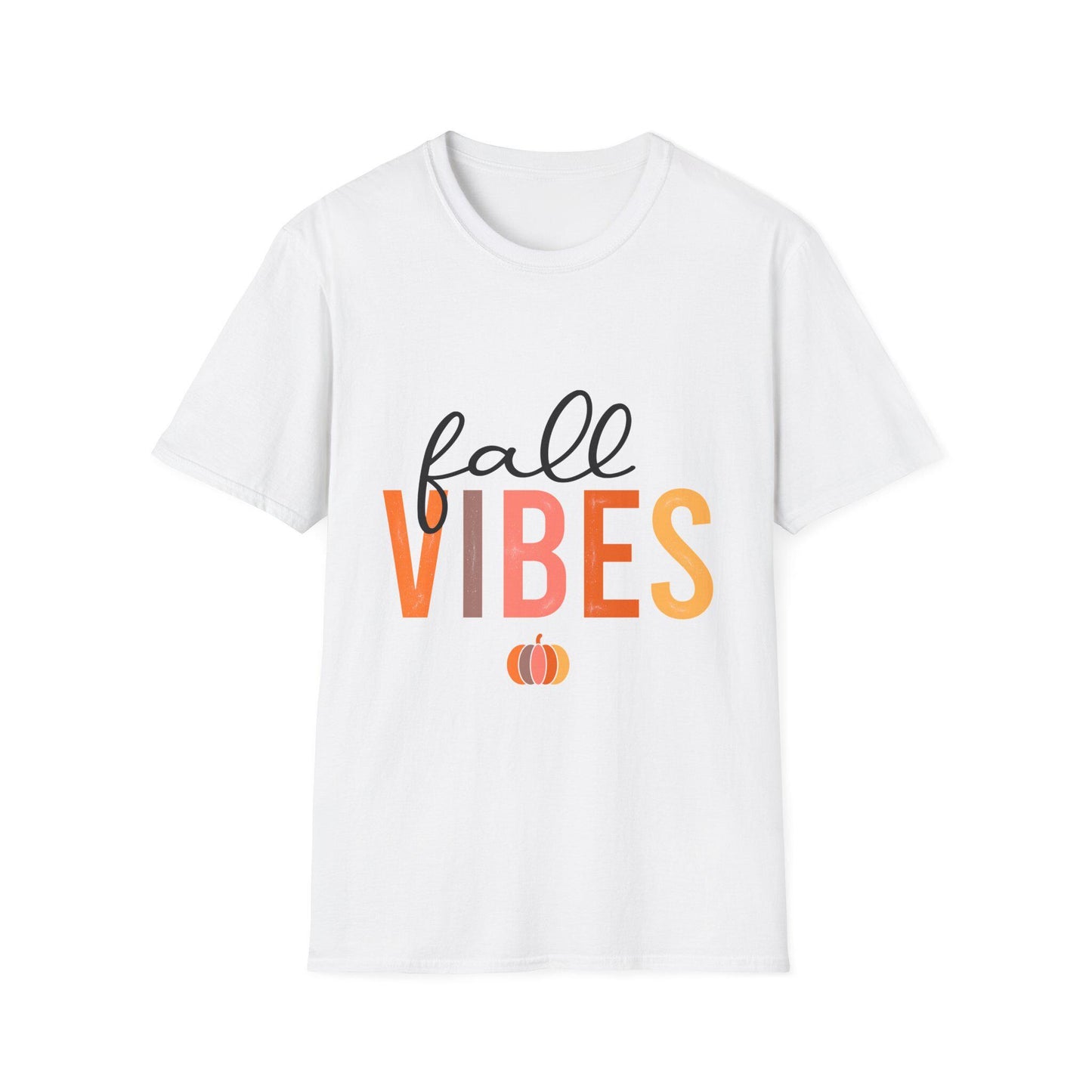 Women's Fall Vibes T-Shirt — Pumpkin Autumn Graphic Tee