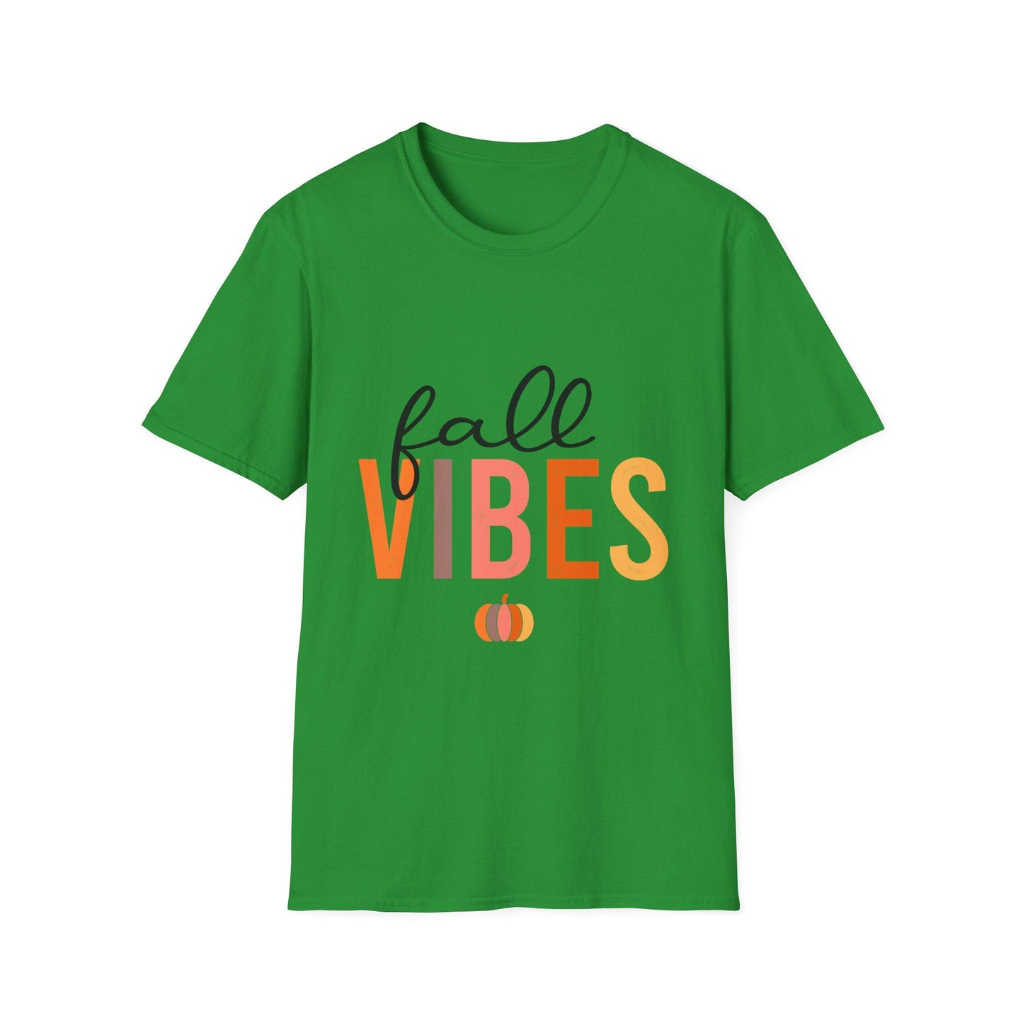 Women's Fall Vibes T-Shirt — Pumpkin Autumn Graphic Tee