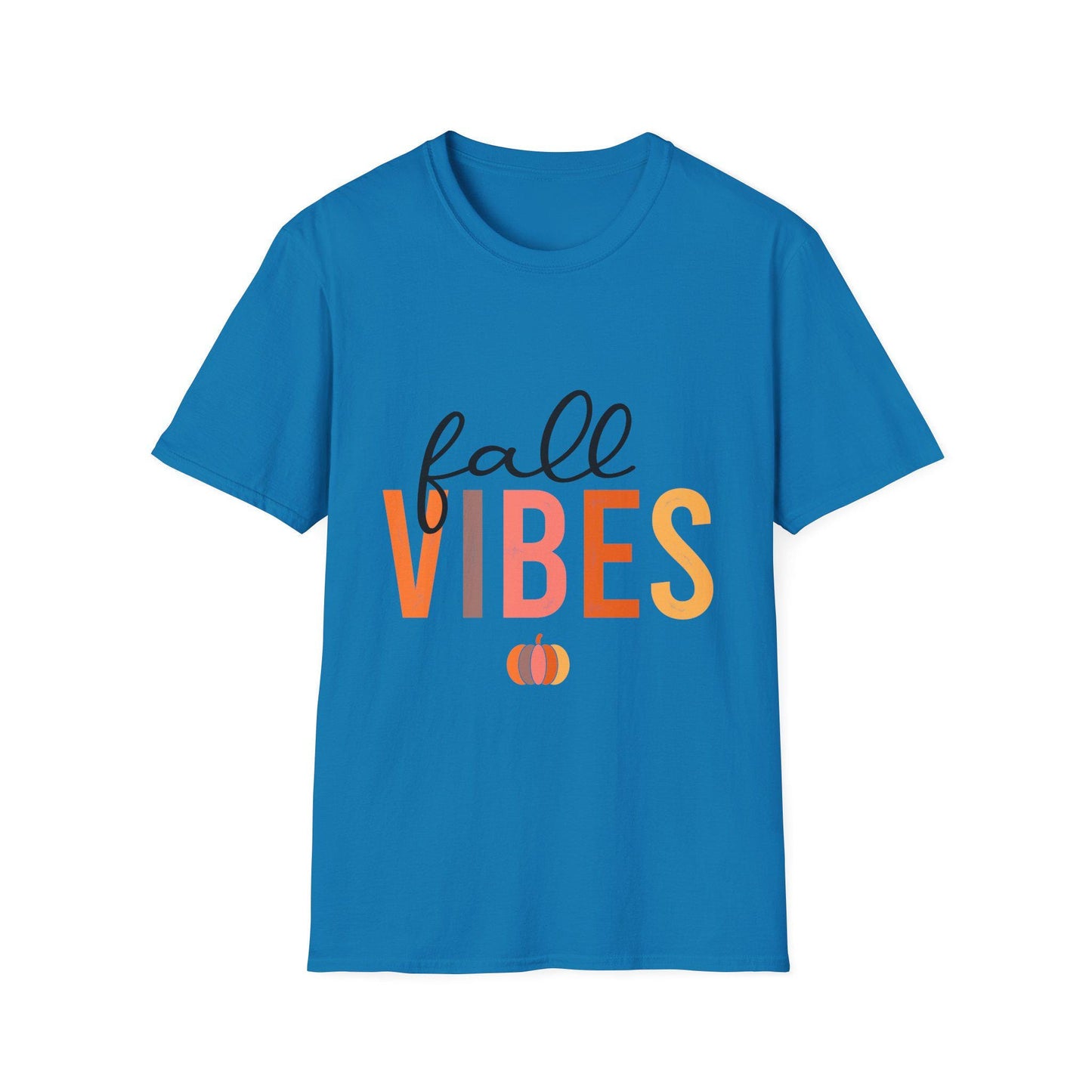Women's Fall Vibes T-Shirt — Pumpkin Autumn Graphic Tee