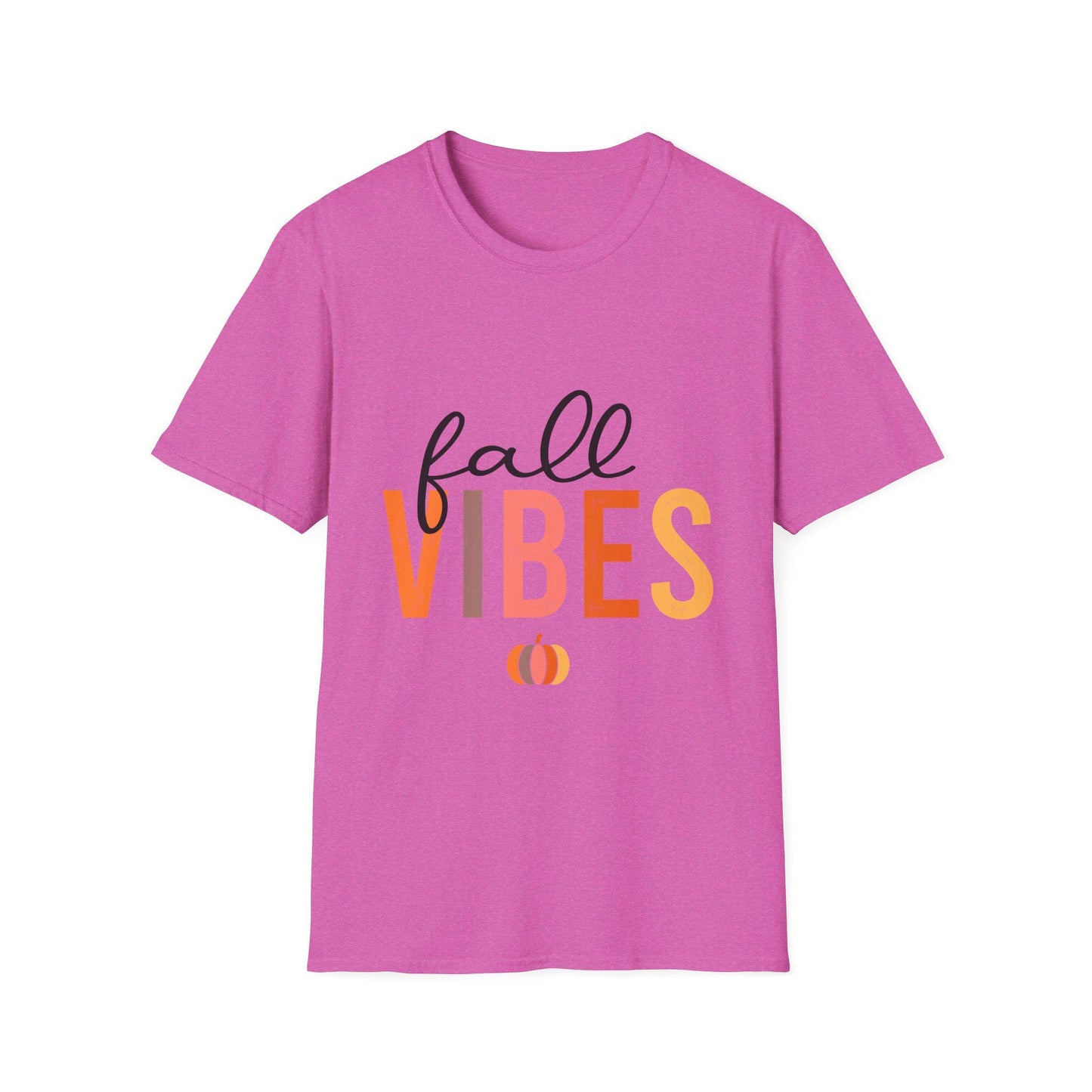 Women's Fall Vibes T-Shirt — Pumpkin Autumn Graphic Tee