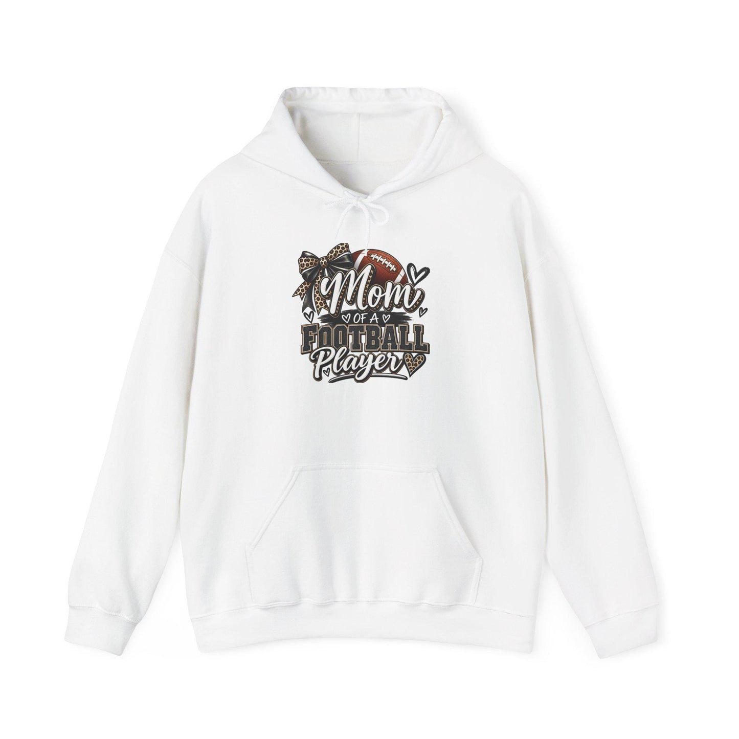 Mom of a Football Player Hoodie | Football Mom Sweatshirt, Game Day Season Pullover Top, Comfortable Cozy Weather Apparel Sports Proud Women