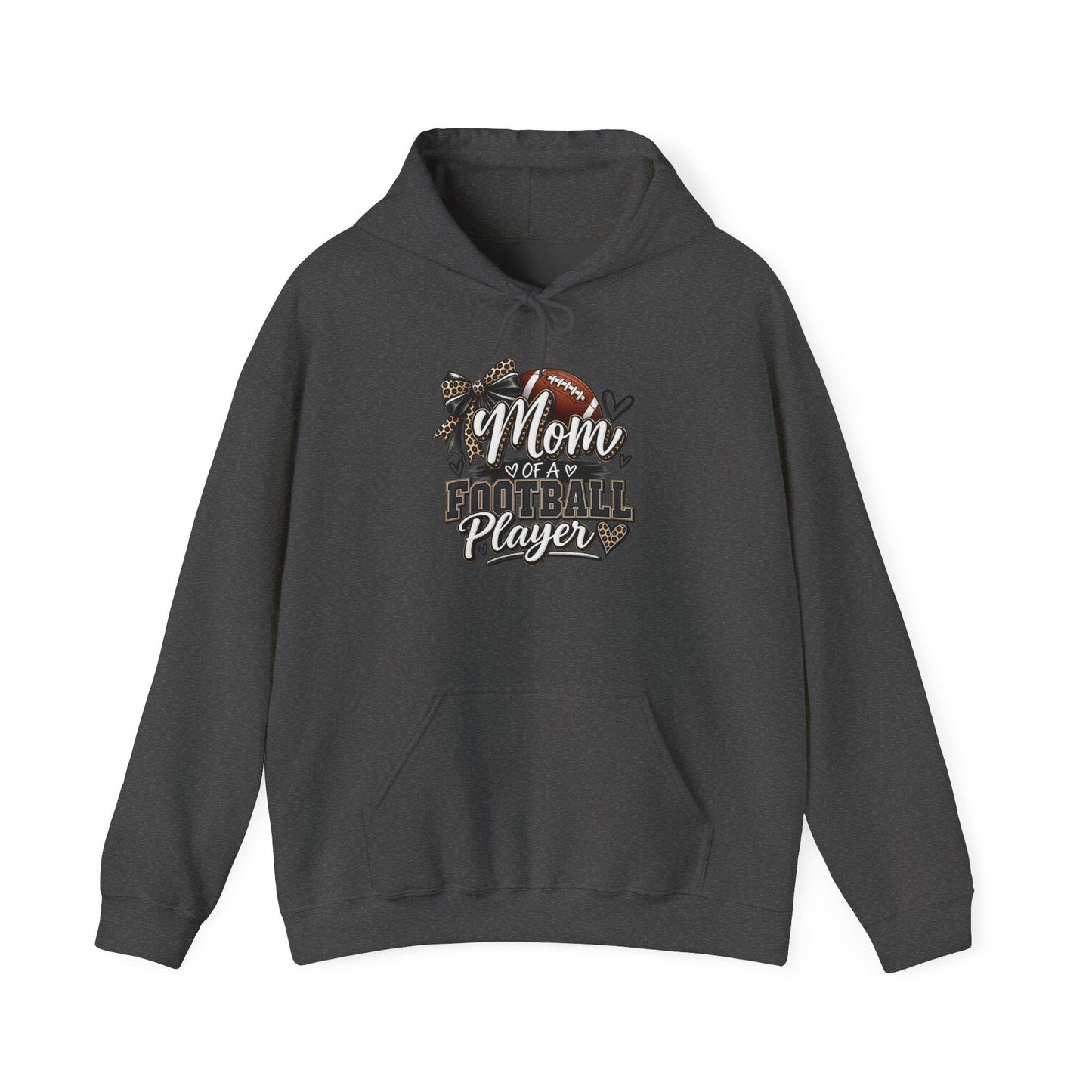 Mom of a Football Player Hoodie | Football Mom Sweatshirt, Game Day Season Pullover Top, Comfortable Cozy Weather Apparel Sports Proud Women