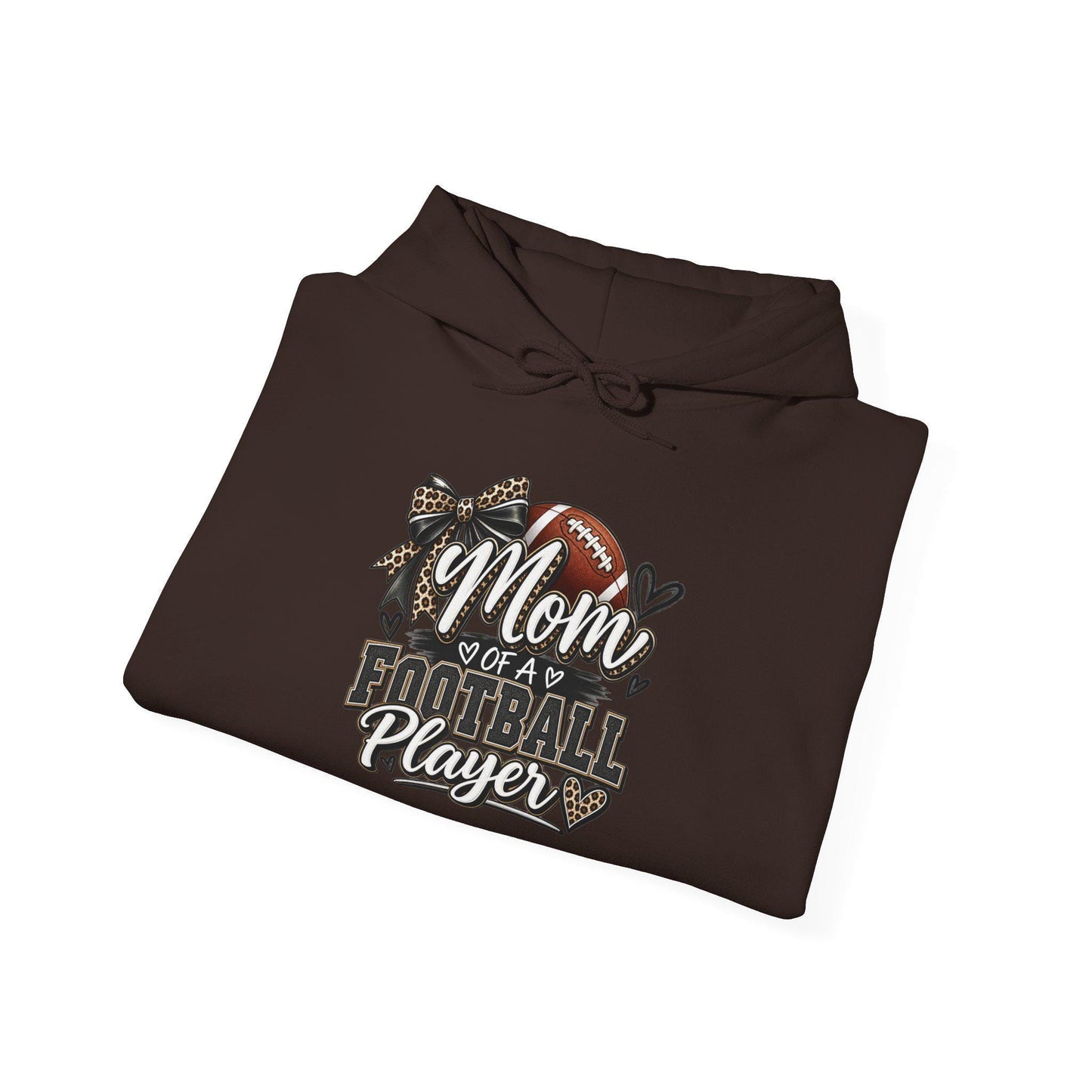 Mom of a Football Player Hoodie | Football Mom Sweatshirt, Game Day Season Pullover Top, Comfortable Cozy Weather Apparel Sports Proud Women