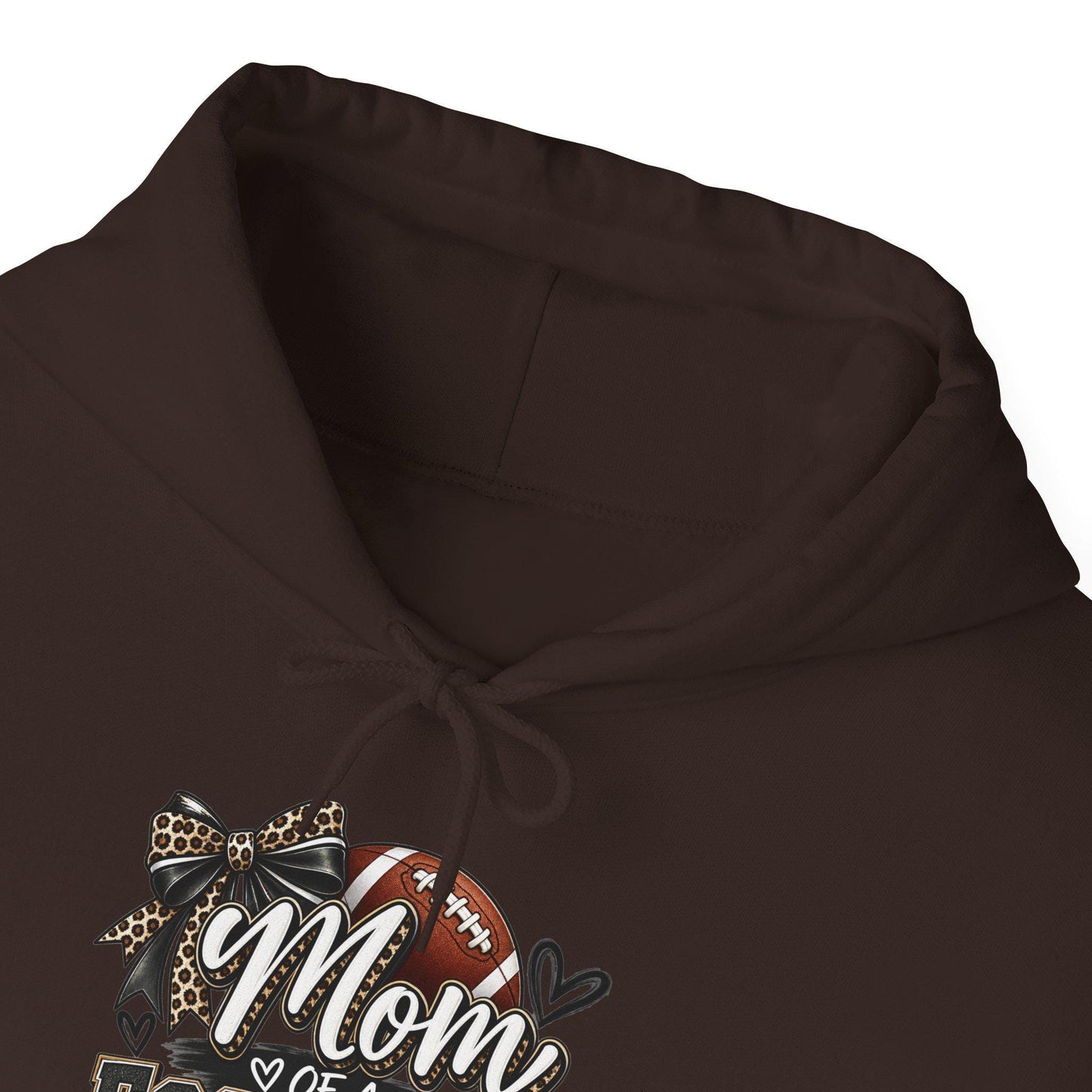 Mom of a Football Player Hoodie | Football Mom Sweatshirt, Game Day Season Pullover Top, Comfortable Cozy Weather Apparel Sports Proud Women