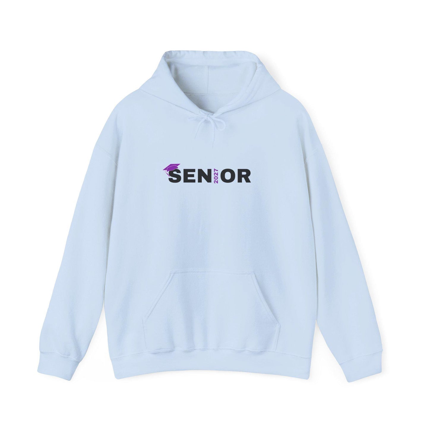 Senior Class 2027 Hoodie | Graduation Cap Seniors Rule Back Print | Teen Back to School