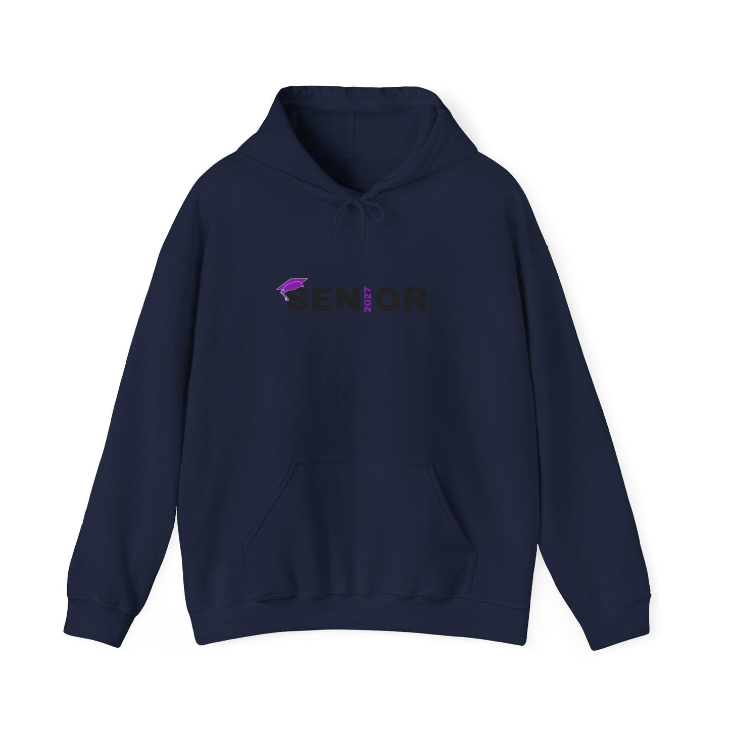 Senior Class 2027 Hoodie | Graduation Cap Seniors Rule Back Print | Teen Back to School