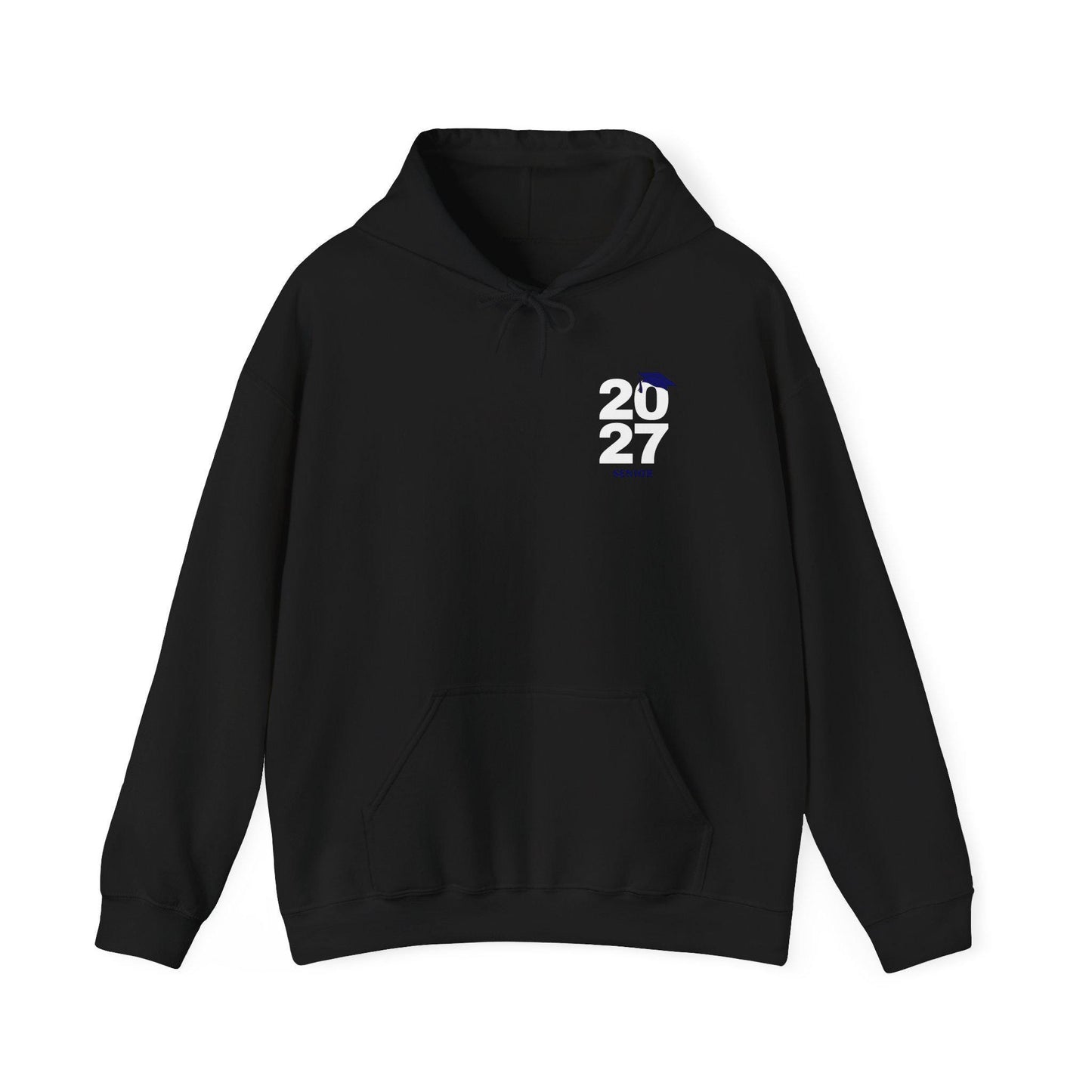 2027 Graduation Hoodie | Year 2027 Sweater with Cap Accent | School Teens | College